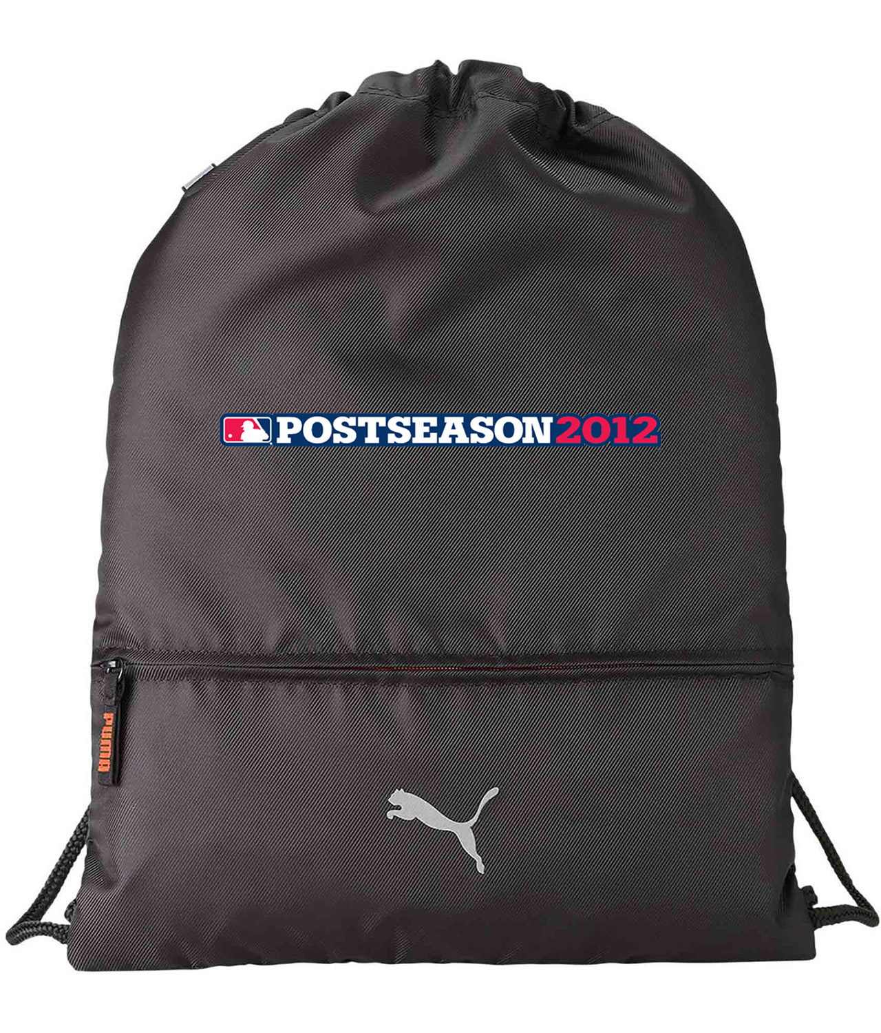 2012 MLB Postseason Horizontal Baseball Logo Symbol Emblem Customized Design on Lightweight Drawstring Backpack Bag