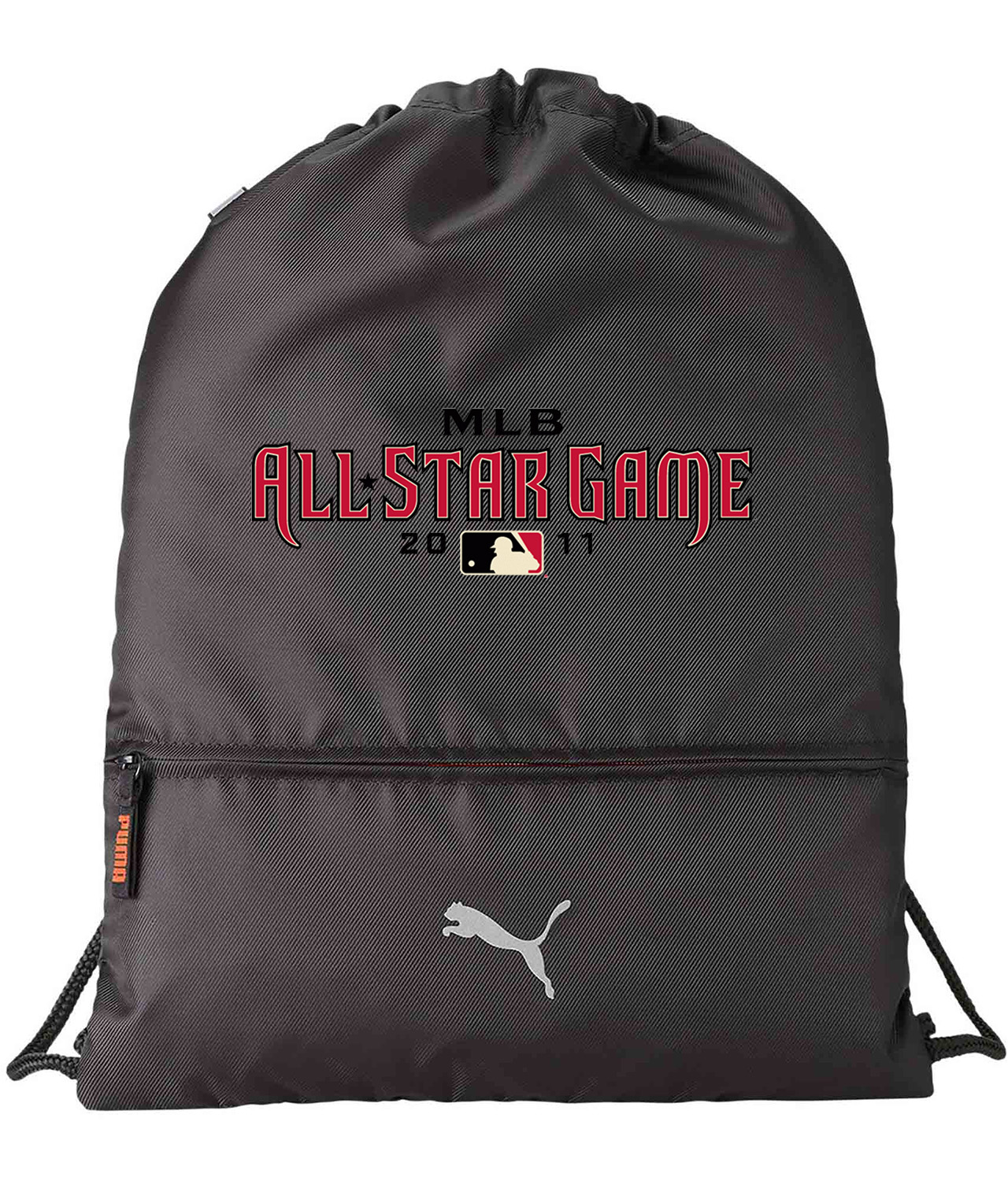 MLB All-Star Game 2011 Chase Field Phoenix Arizona Baseball Logo Symbol Emblem Customized Design on Lightweight Drawstring Backpack Bag