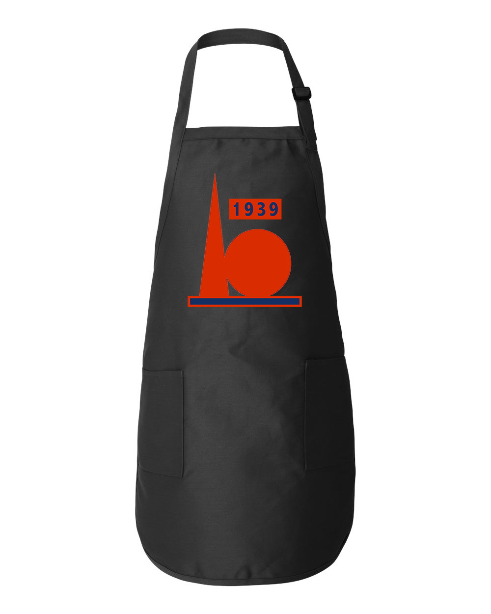 New York Yankees 1939 World's Fair Baseball Logo Symbol Emblem Customized Design on Full-Length Apron with Pockets