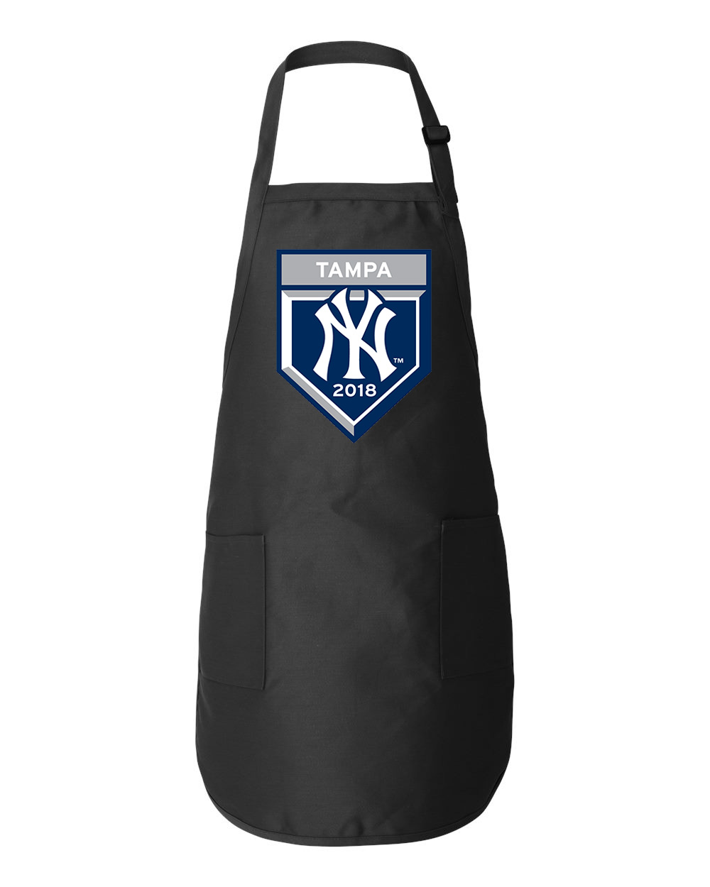 New York Yankees 2018 Spring Training Baseball Logo Symbol Emblem Customized Design on Full-Length Apron with Pockets