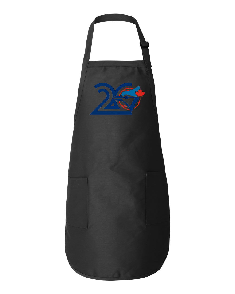 Toronto Blue Jays 20th Anniversary 1996 Baseball Logo Symbol Emblem Customized Design on Full-Length Apron with Pockets