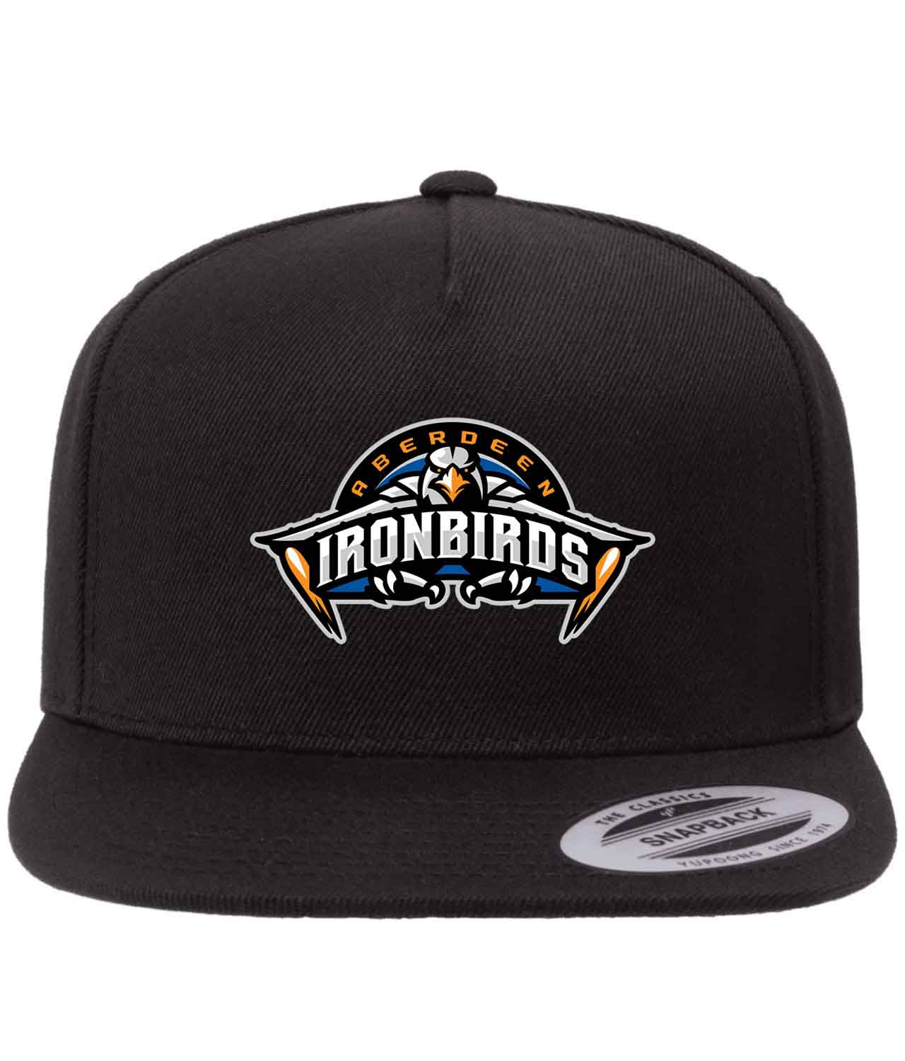 Aberdeen IronBirds Baseball Logo Customized Design on Wool 5Panel Cap