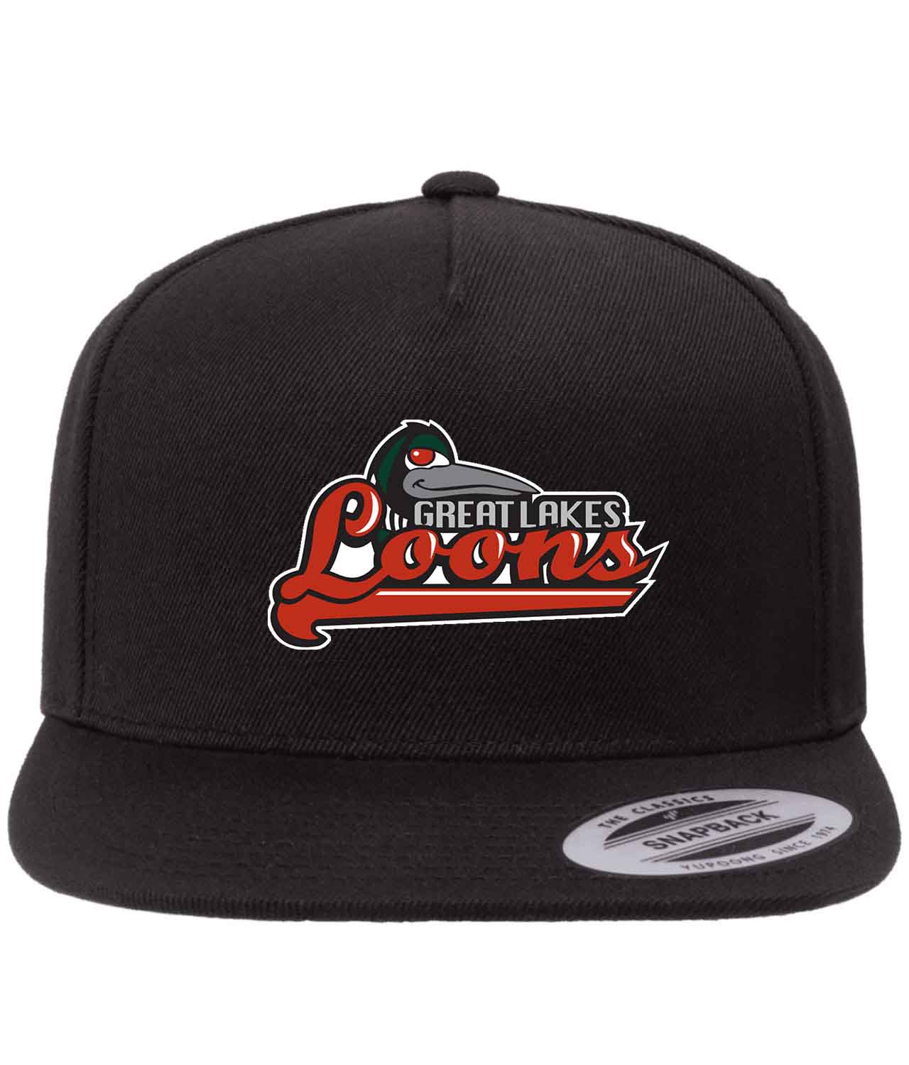 Great Lakes Loons 2007-2015 Baseball Logo Customized Design on Wool 5-Panel Cap Hat