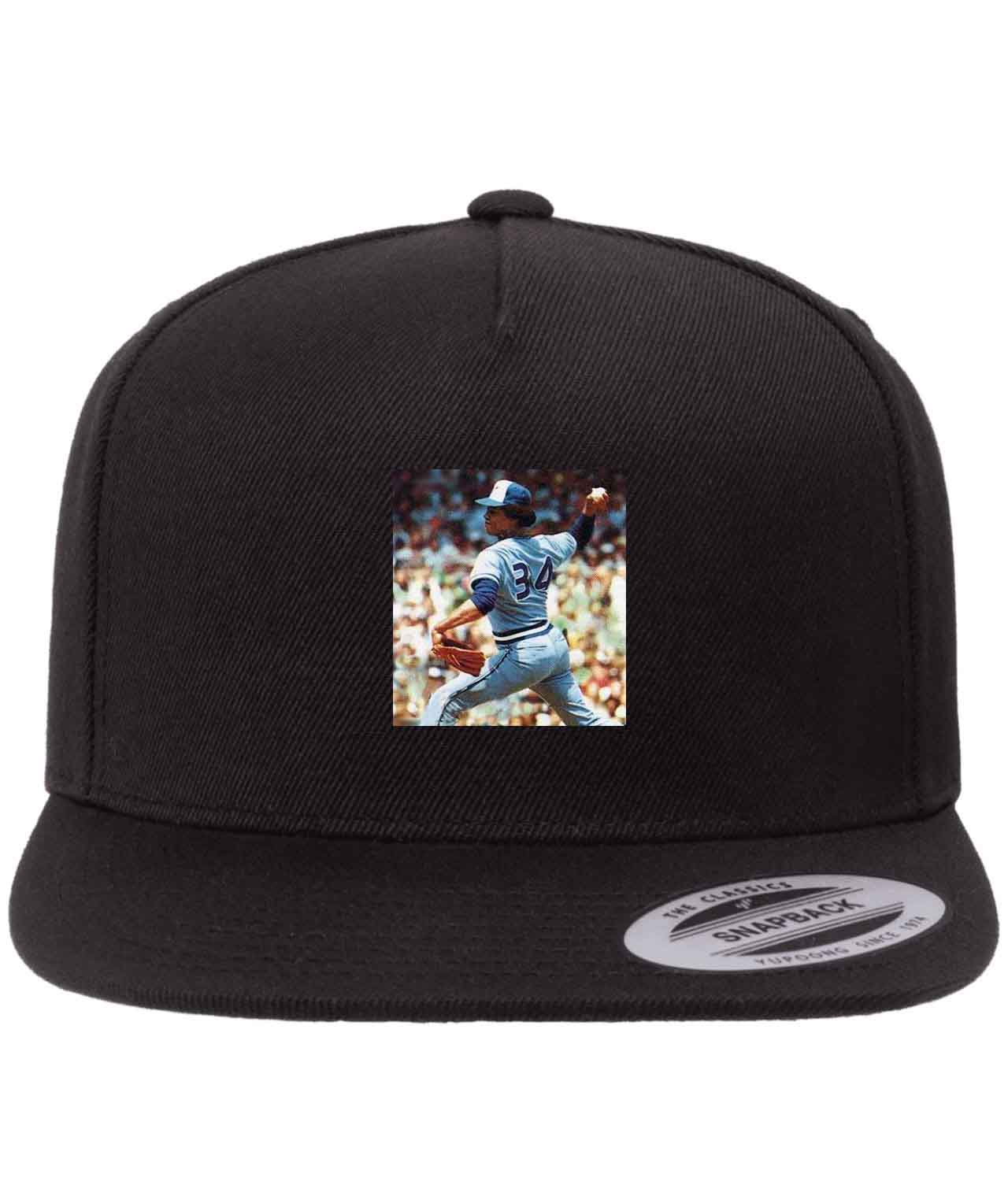 1978 Jesse Jefferson Toronto Blue Jays Photo Baseball Logo Customized Design on Wool 5-Panel Cap Hat