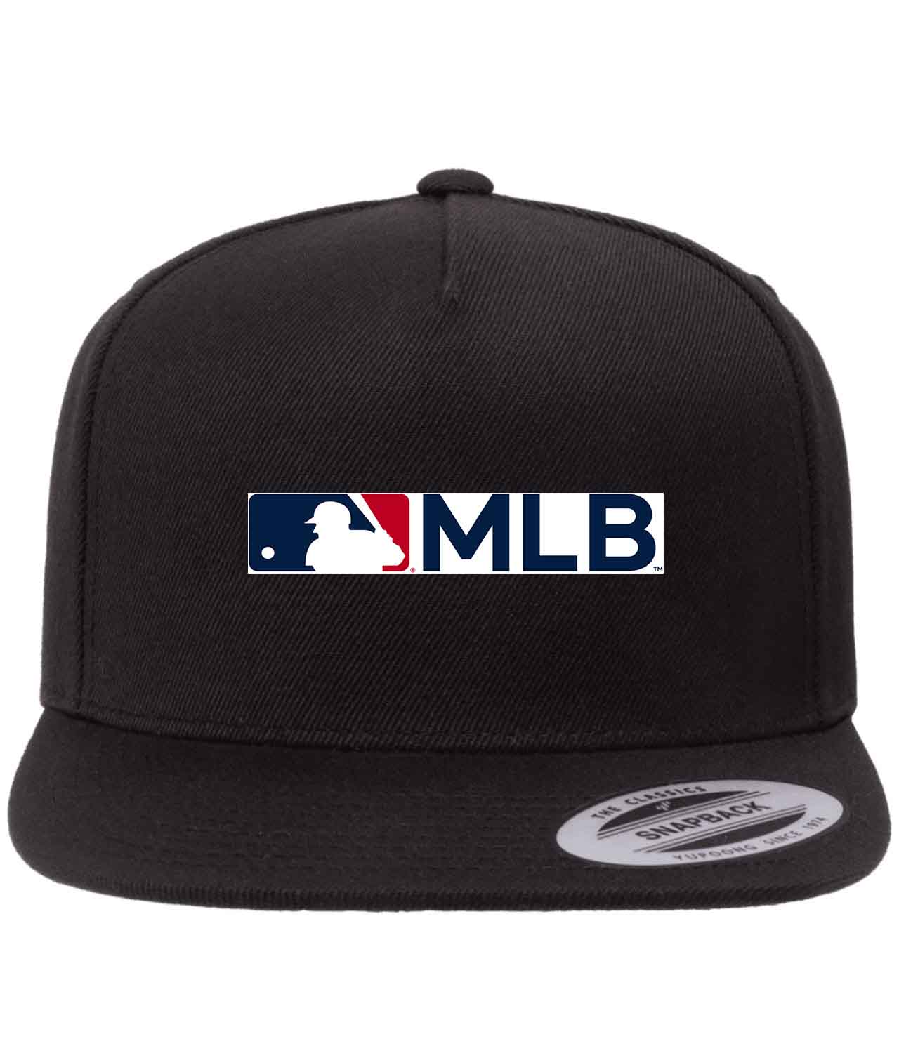 Major League Baseball Alternate MLB Baseball Logo Customized Design on Wool 5-Panel Cap Hat