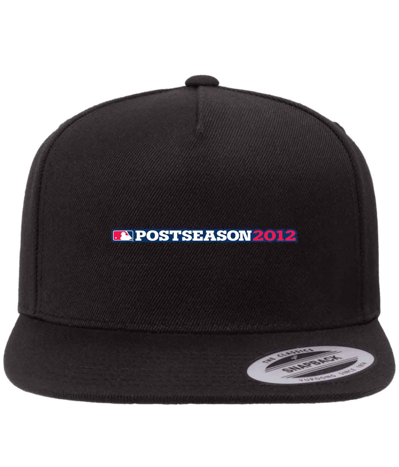 2012 MLB Postseason Horizontal Baseball Logo Customized Design on Wool 5-Panel Cap Hat