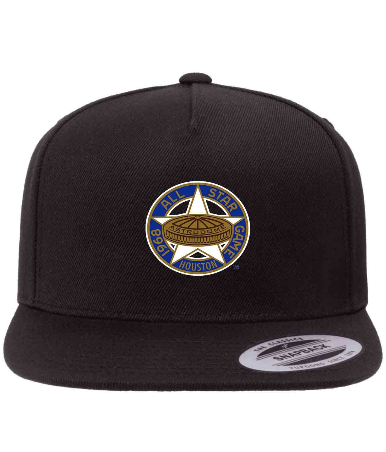 1968 MLB All-Star Game At The Astrodome Houston Texas Baseball Logo Customized Design on Wool 5-Panel Cap Hat