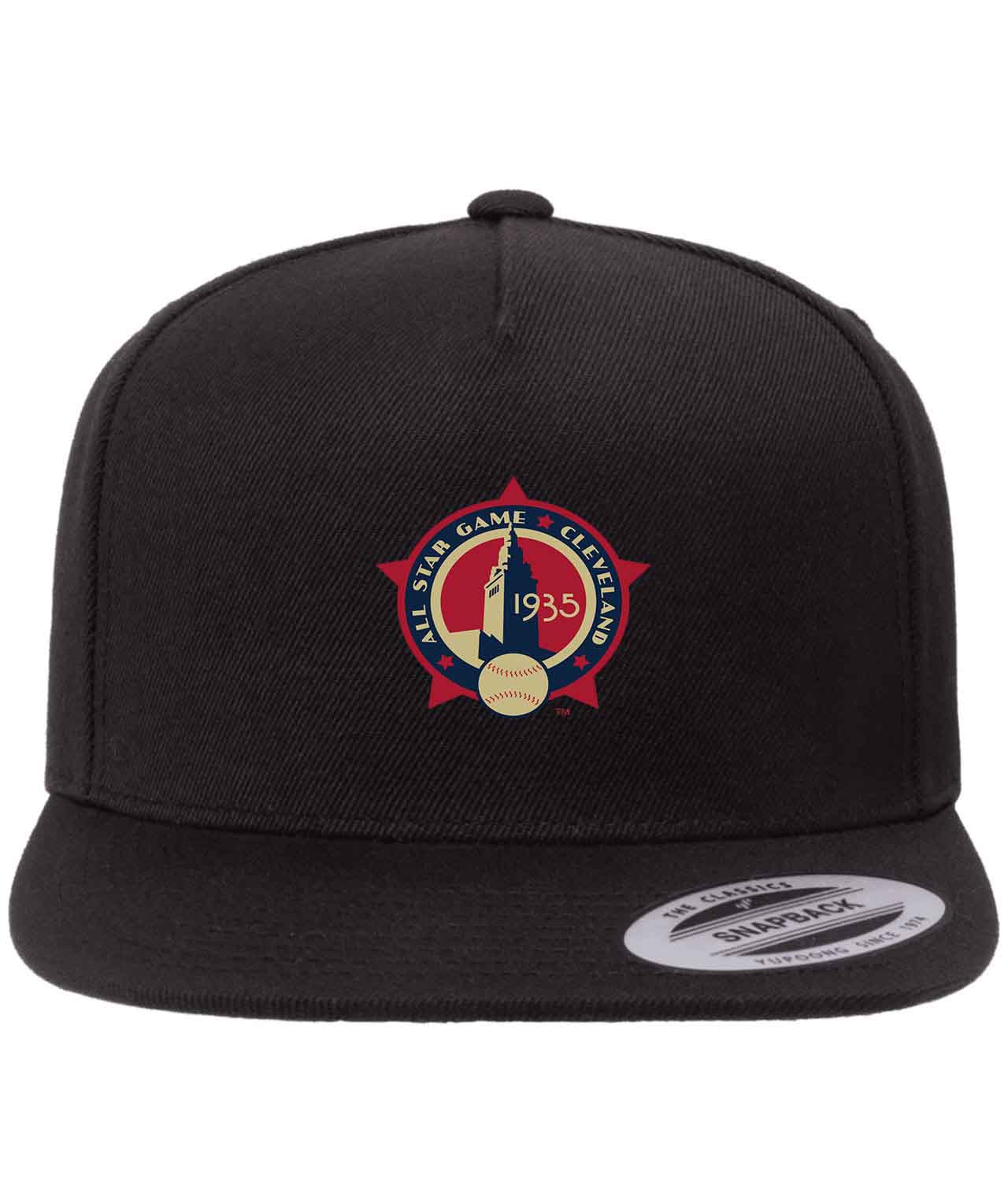 1935 MLB All-Star Game Municipal Stadium Cleveland Ohio Baseball Logo Customized Design on Wool 5-Panel Cap Hat
