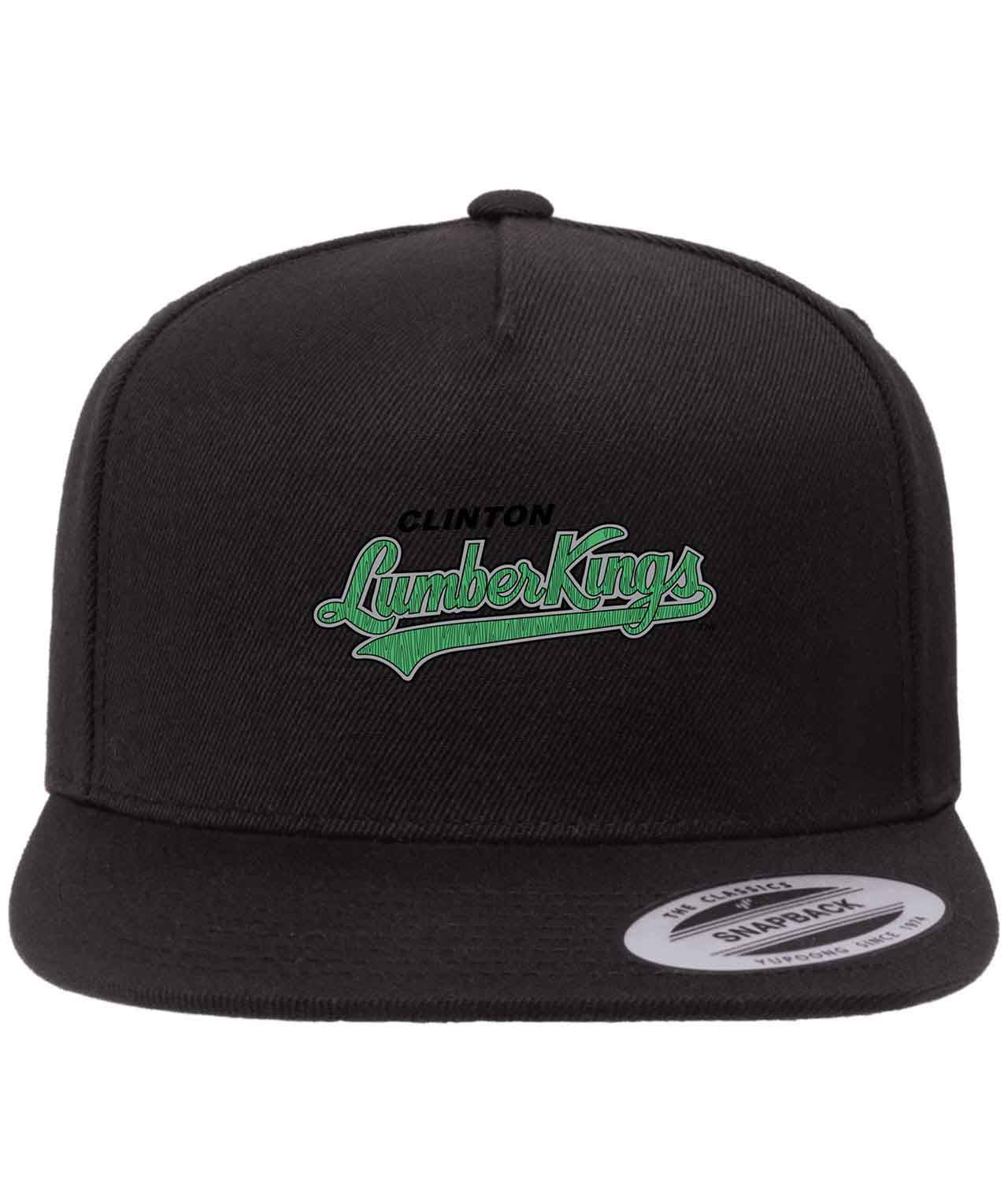 Clinton LumberKings Baseball Logo Customized Design on Wool 5Panel Cap