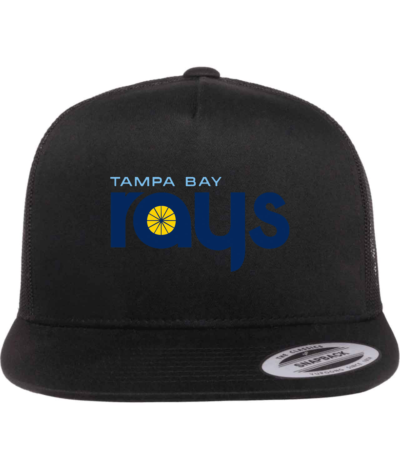 Tampa Bay Rays 2012 Baseball Logo Symbol Emblem Customized Design on Classic Trucker Cap Hat