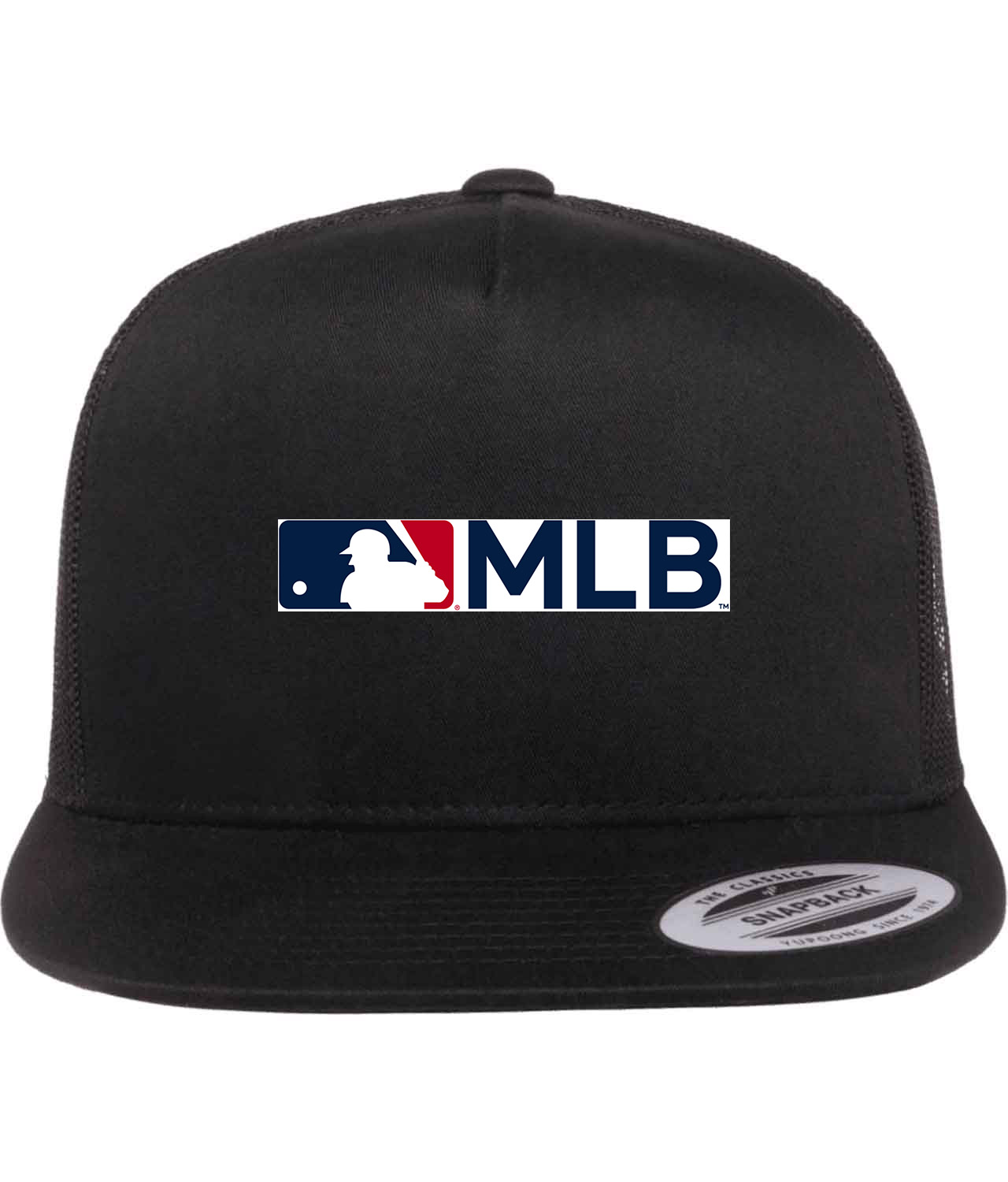 Major League Baseball Alternate MLB Logo Emblem Customized Design on Classic Trucker Cap Hat