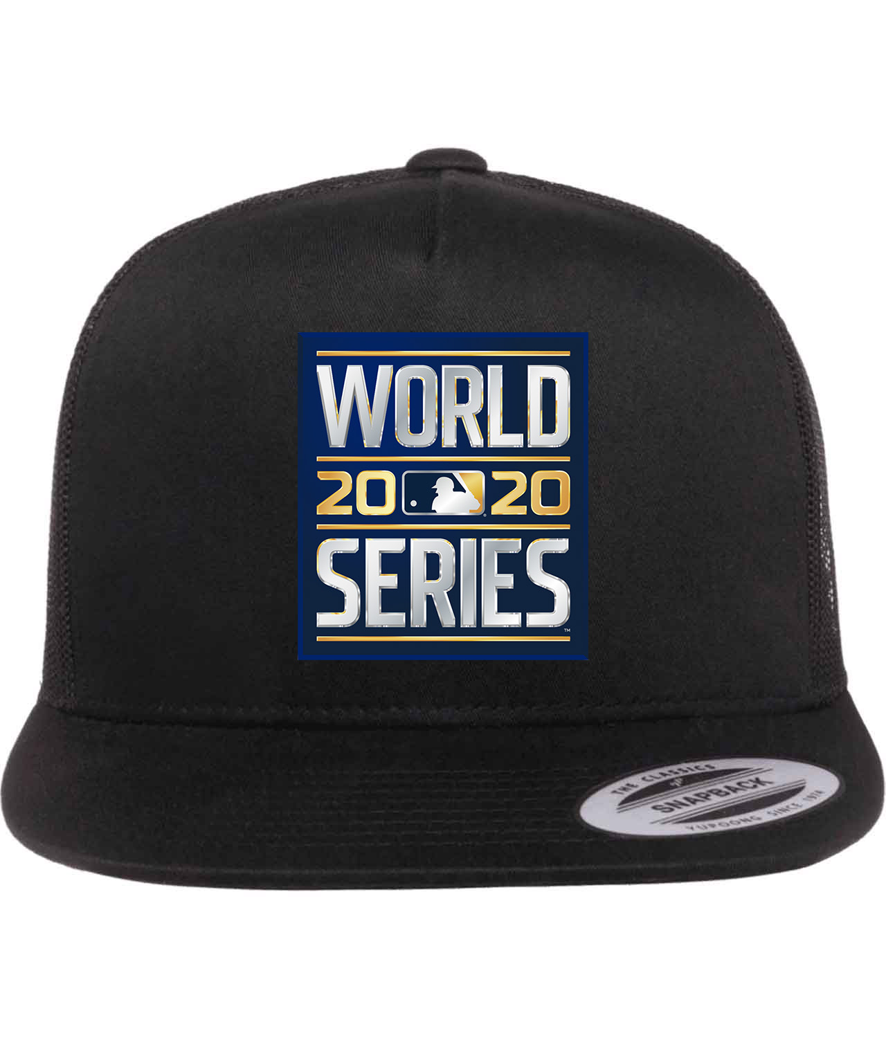 MLB World Series 2020 Baseball Logo Symbol Emblem Customized Design on Classic Trucker Cap Hat