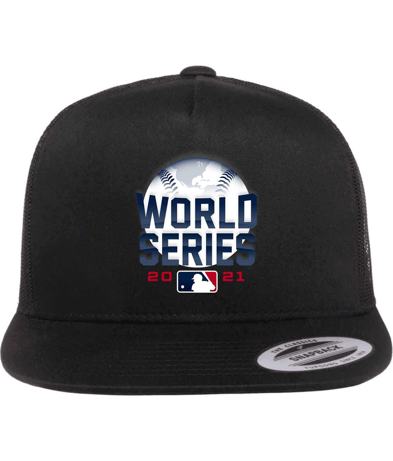 MLB World Series 2021 Baseball Logo Symbol Emblem Customized Design on Classic Trucker Cap Hat