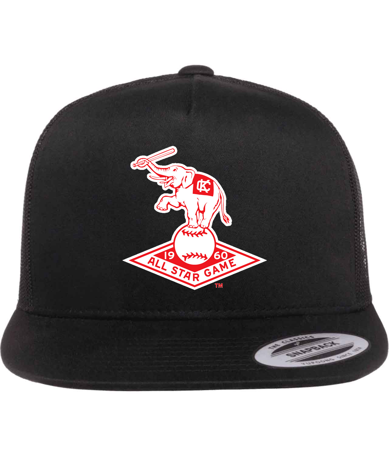 1960 MLB All-Star Game At Municipal Stadium Kansas City Missouri Baseball Logo Symbol Emblem Customized Design on Classic Trucker Cap Hat