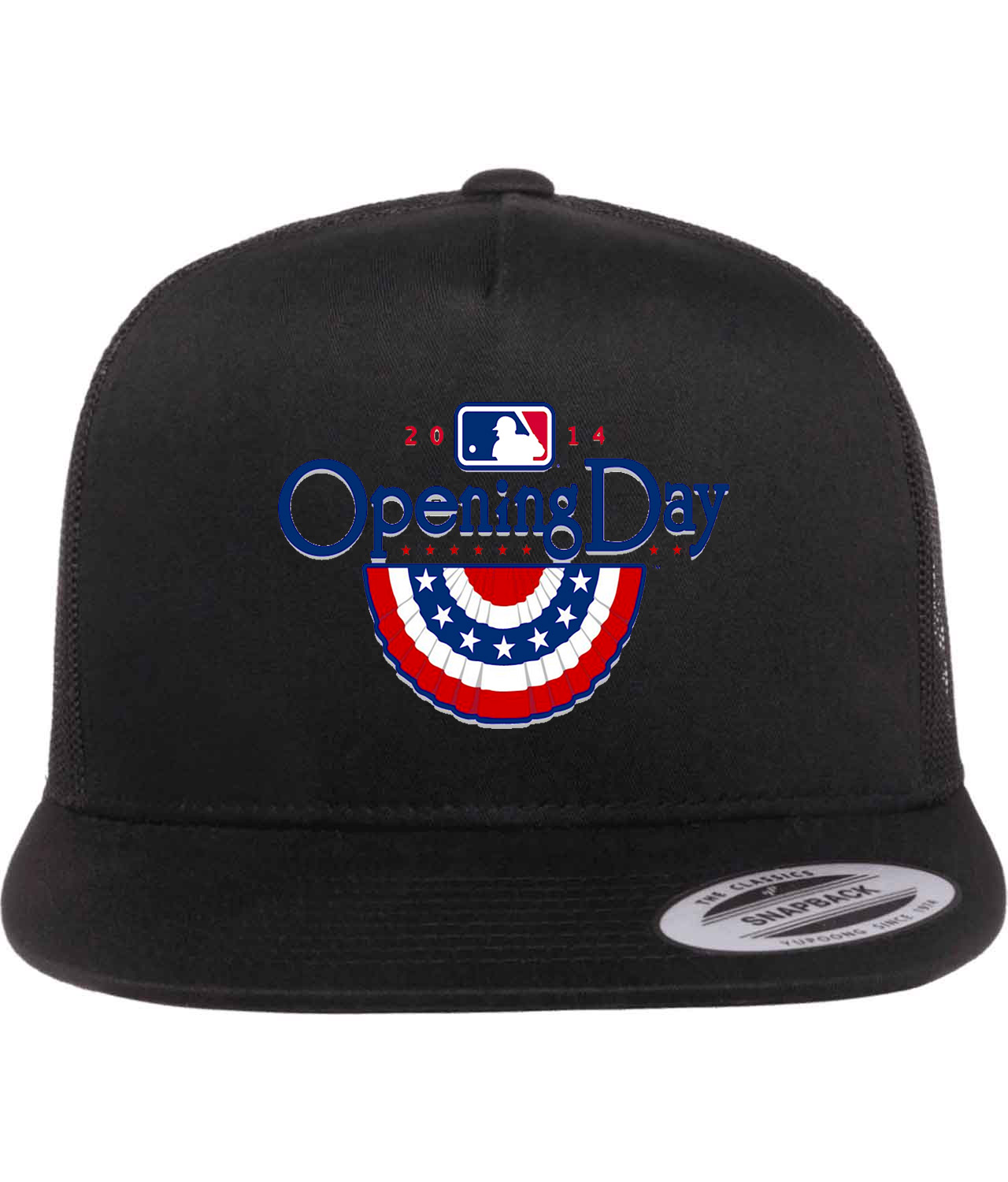 2014 MLB Opening Day Baseball Logo Symbol Emblem Customized Design on Classic Trucker Cap Hat