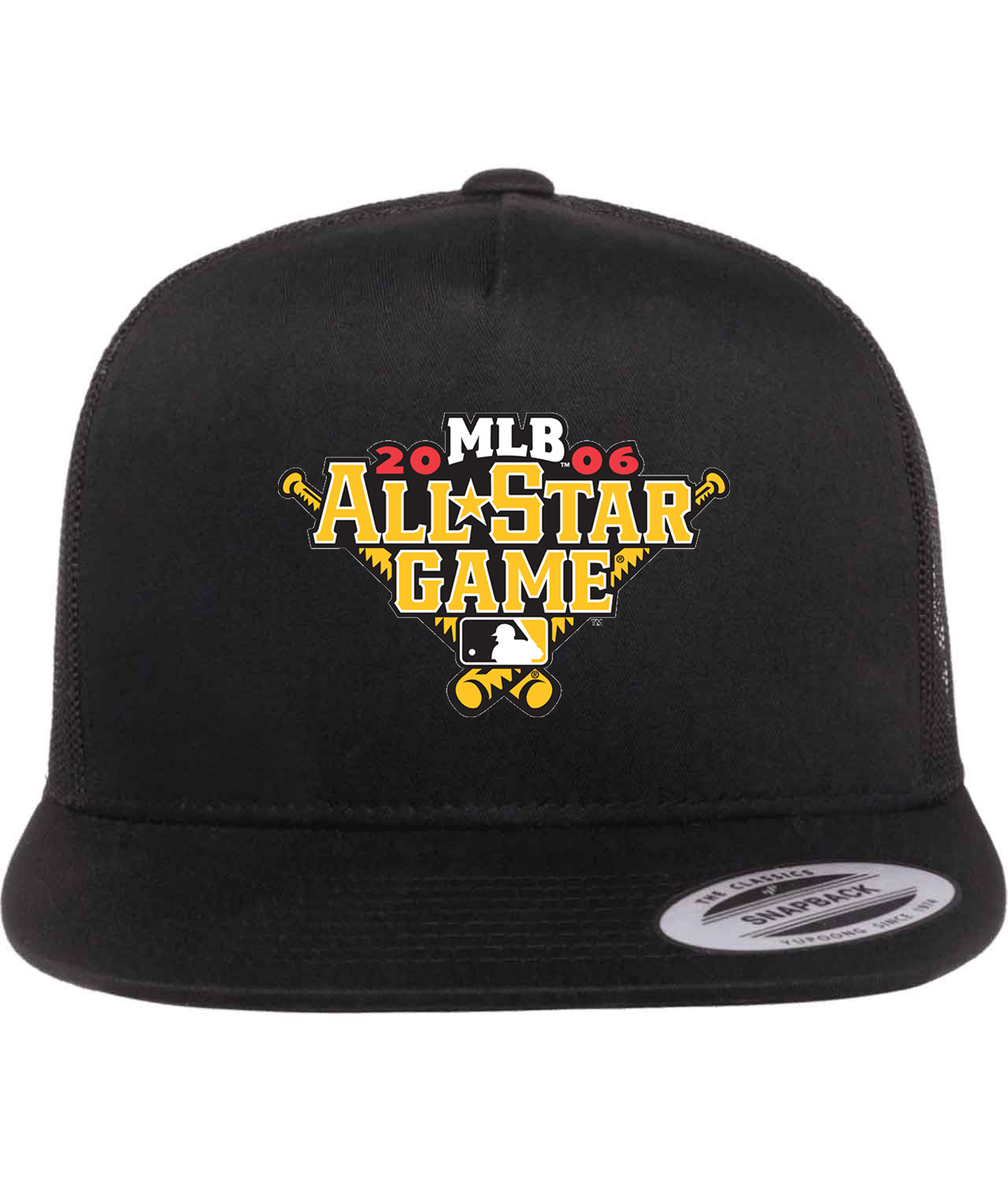 2006 MLB All-Star Game At PNC Park Pittsburgh Pennsylvania Baseball Logo Symbol Emblem Customized Design on Classic Trucker Cap Hat