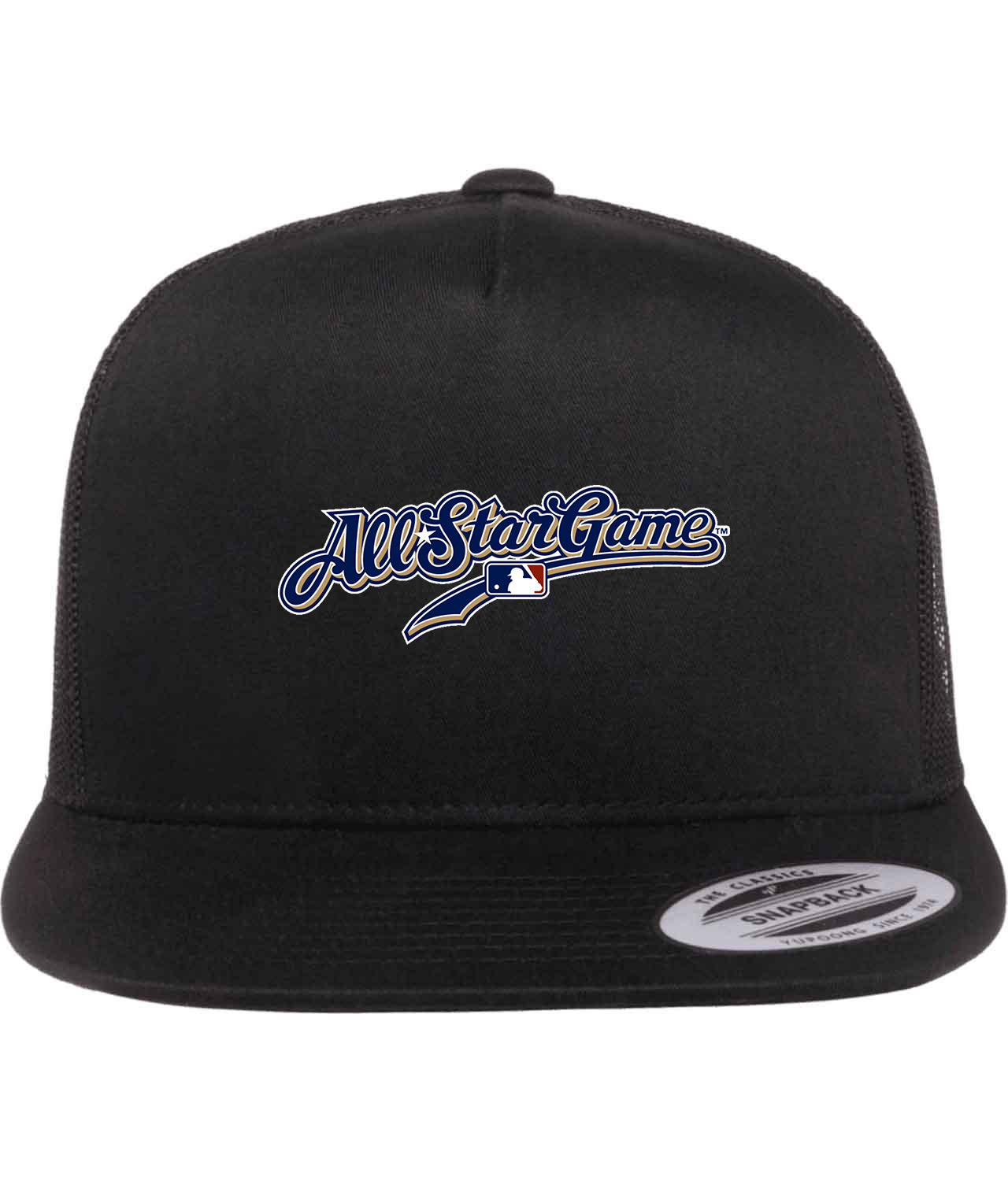 2002 MLB All-Star Game At Miller Park Milwaukee Wisconsin Baseball Logo Symbol Emblem Customized Design on Classic Trucker Cap Hat