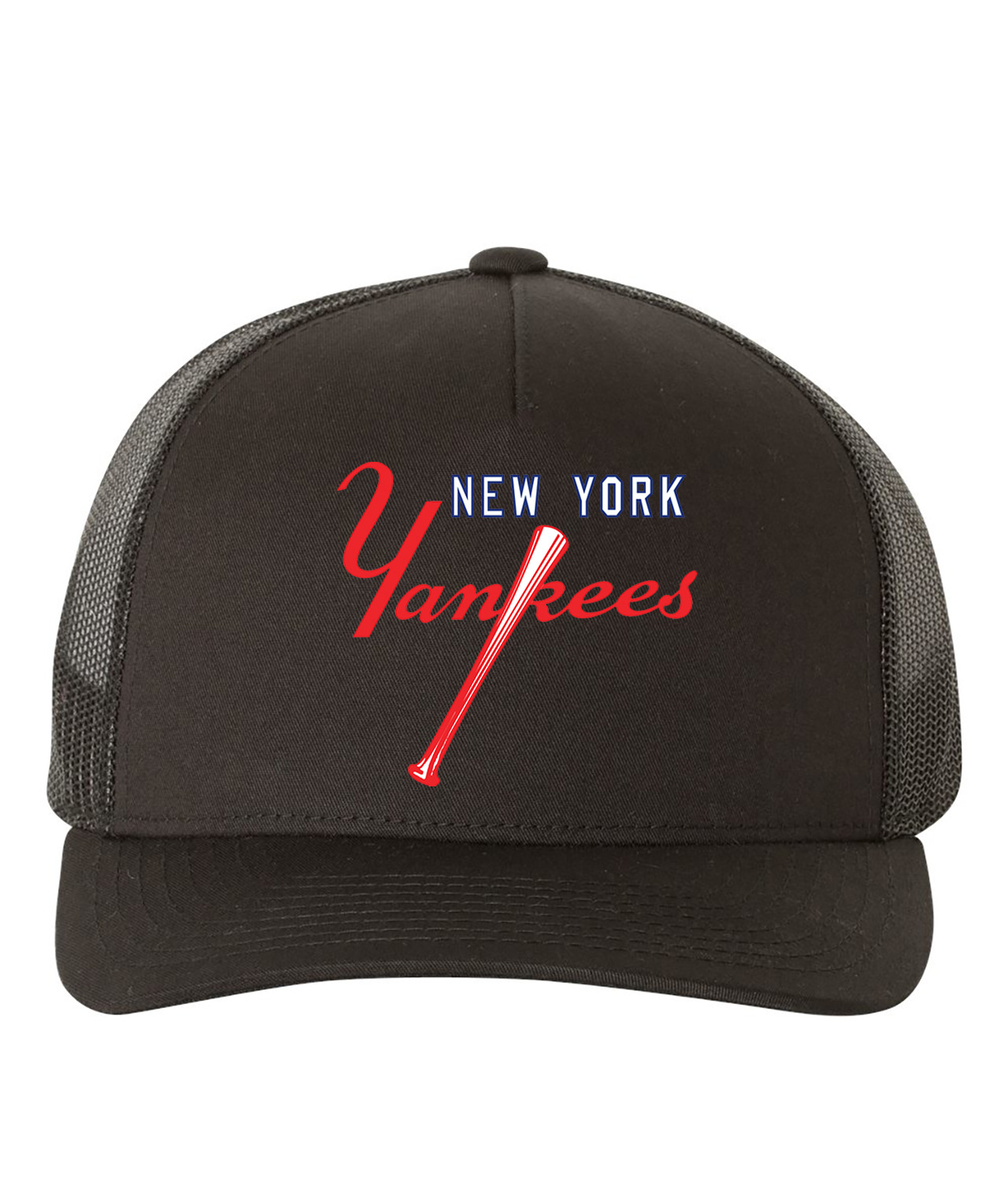 New York Yankees 1973 Alternate Baseball Logo Symbol Emblem Customized Design on Retro Trucker Cap Hat