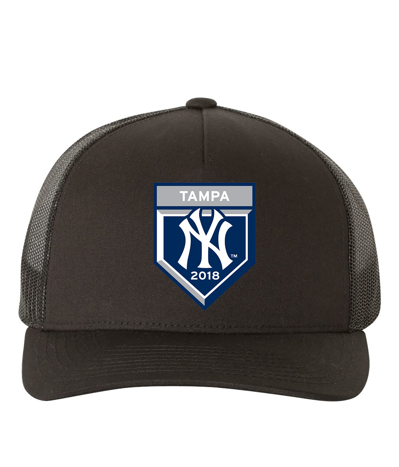 New York Yankees 2018 Spring Training Baseball Logo Symbol Emblem Customized Design on Retro Trucker Cap Hat