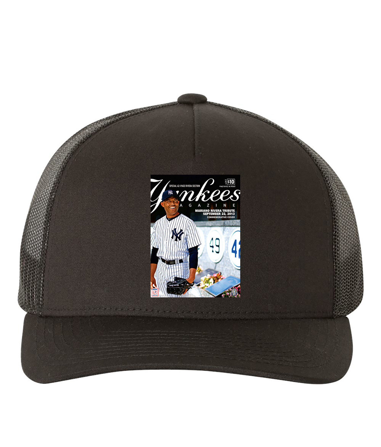 New York Yankees Program 2013 Baseball Logo Symbol Emblem Customized Design on Retro Trucker Cap Hat