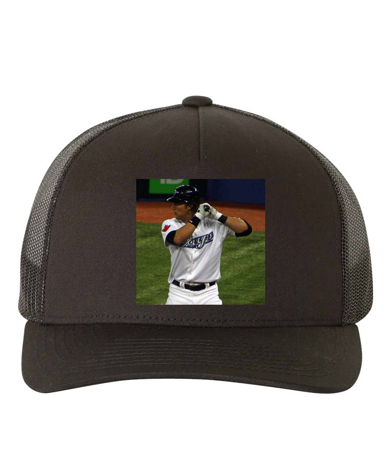 2011 Colby Rasmus Toronto Blue Jays Photo Baseball Logo Symbol Emblem Customized Design on Retro Trucker Cap Hat