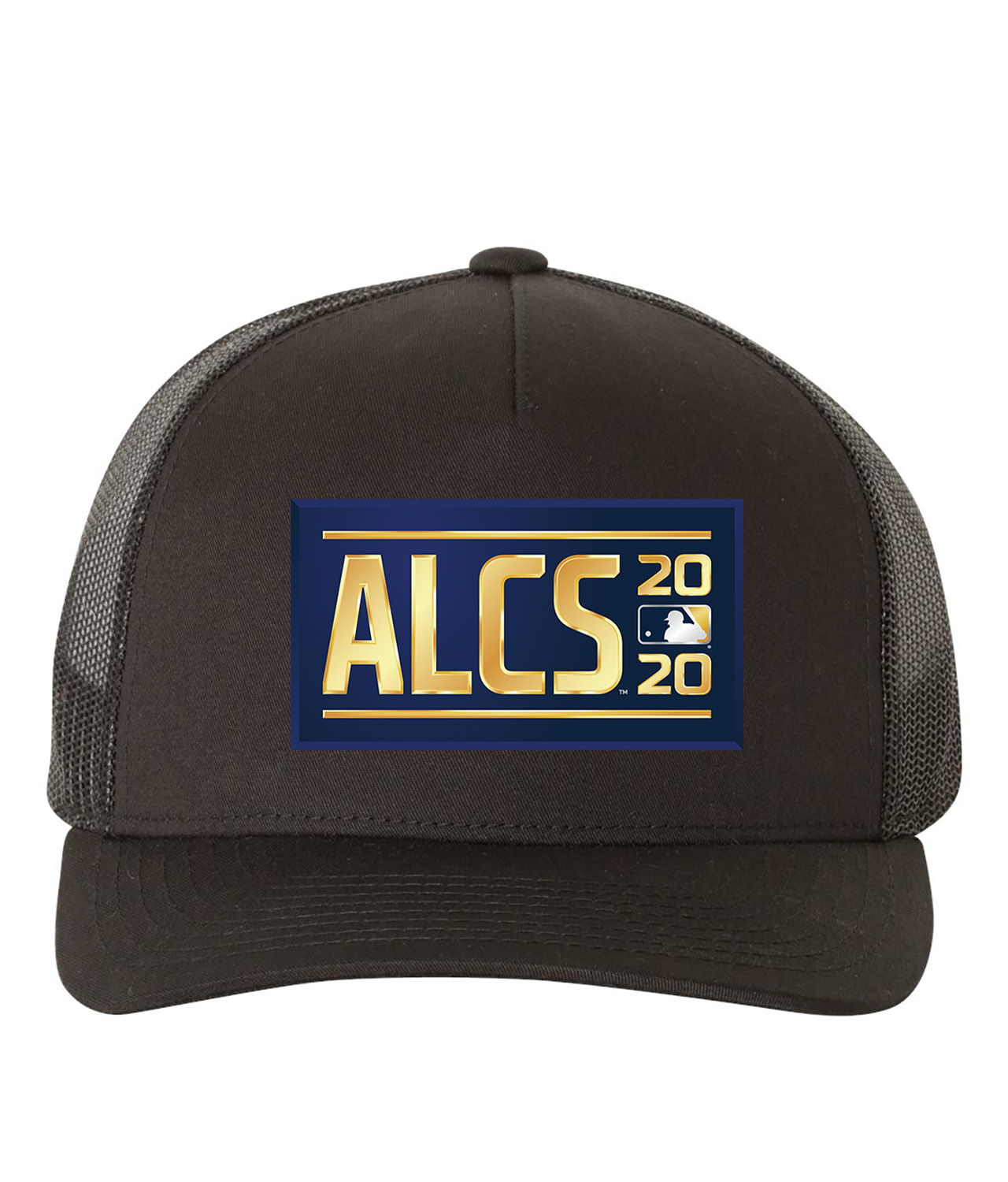 The 2020 American League Championship Series ALCS Baseball Logo Symbol Emblem Customized Design on Retro Trucker Cap Hat