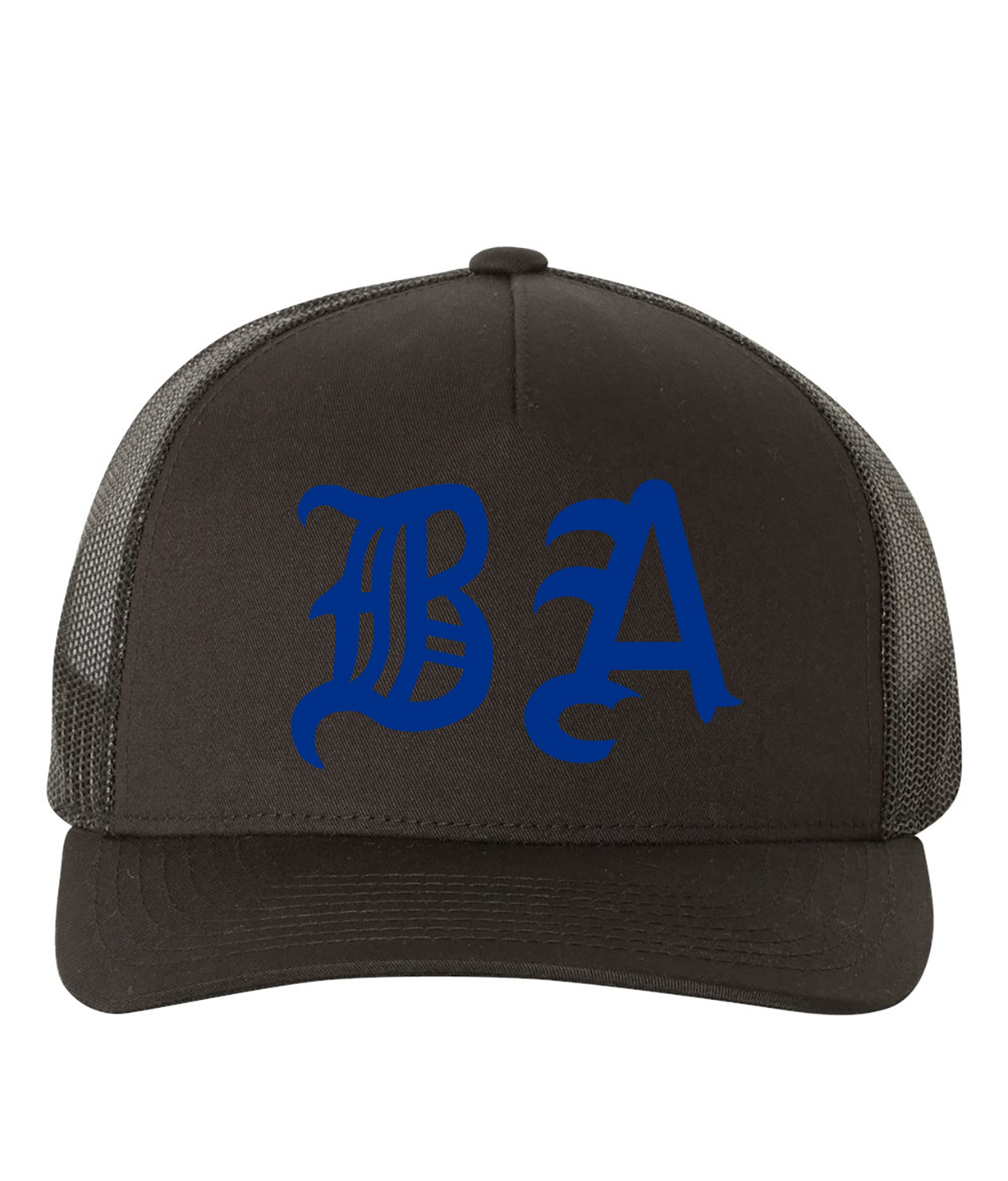 Boston Americans Jersey 1902 BA Baseball Logo Symbol Emblem Customized Design on Retro Trucker Cap Hat