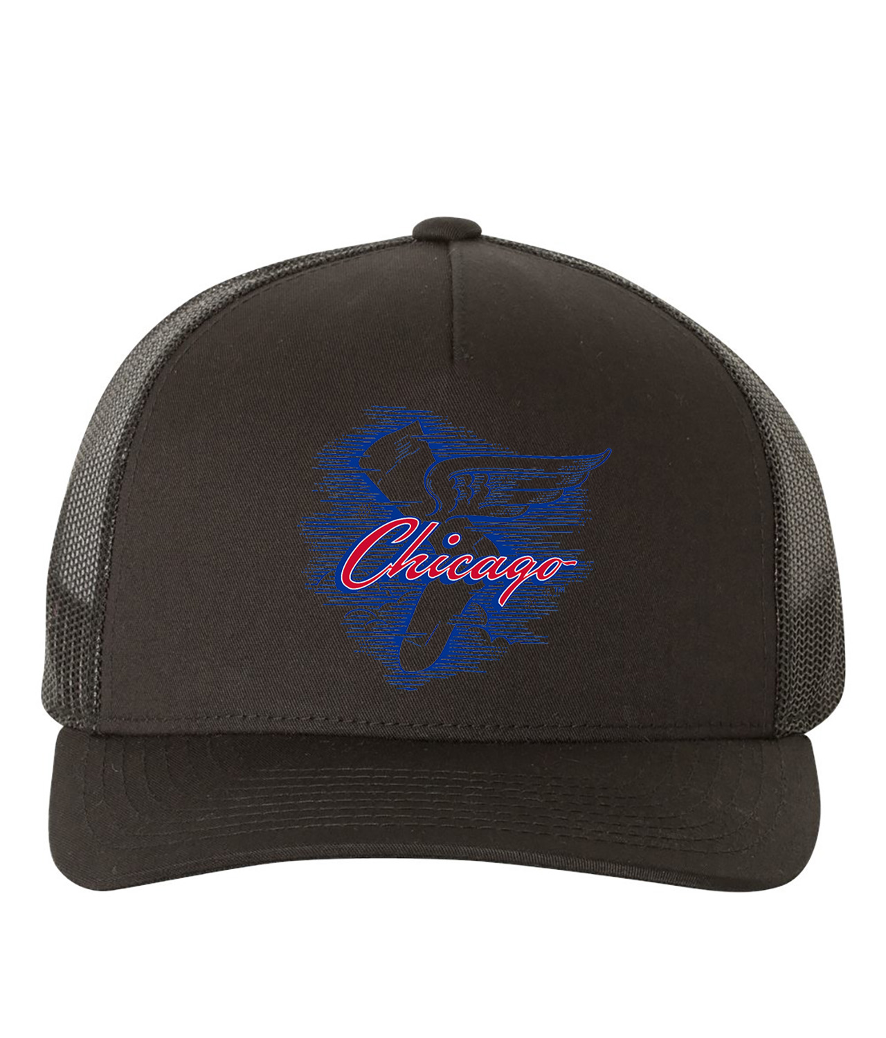 Chicago White Stockings Primary 1949 Baseball Logo Symbol Emblem Customized Design on Retro Trucker Cap Hat