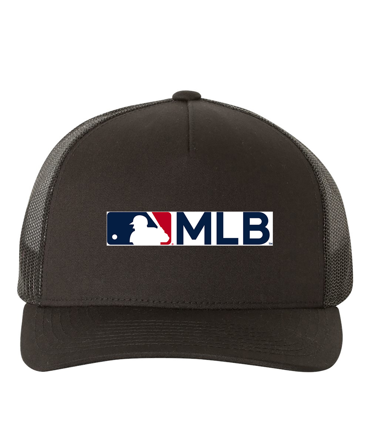 Major League Baseball Alternate MLB Logo Emblem Customized Design on Retro Trucker Cap Hat