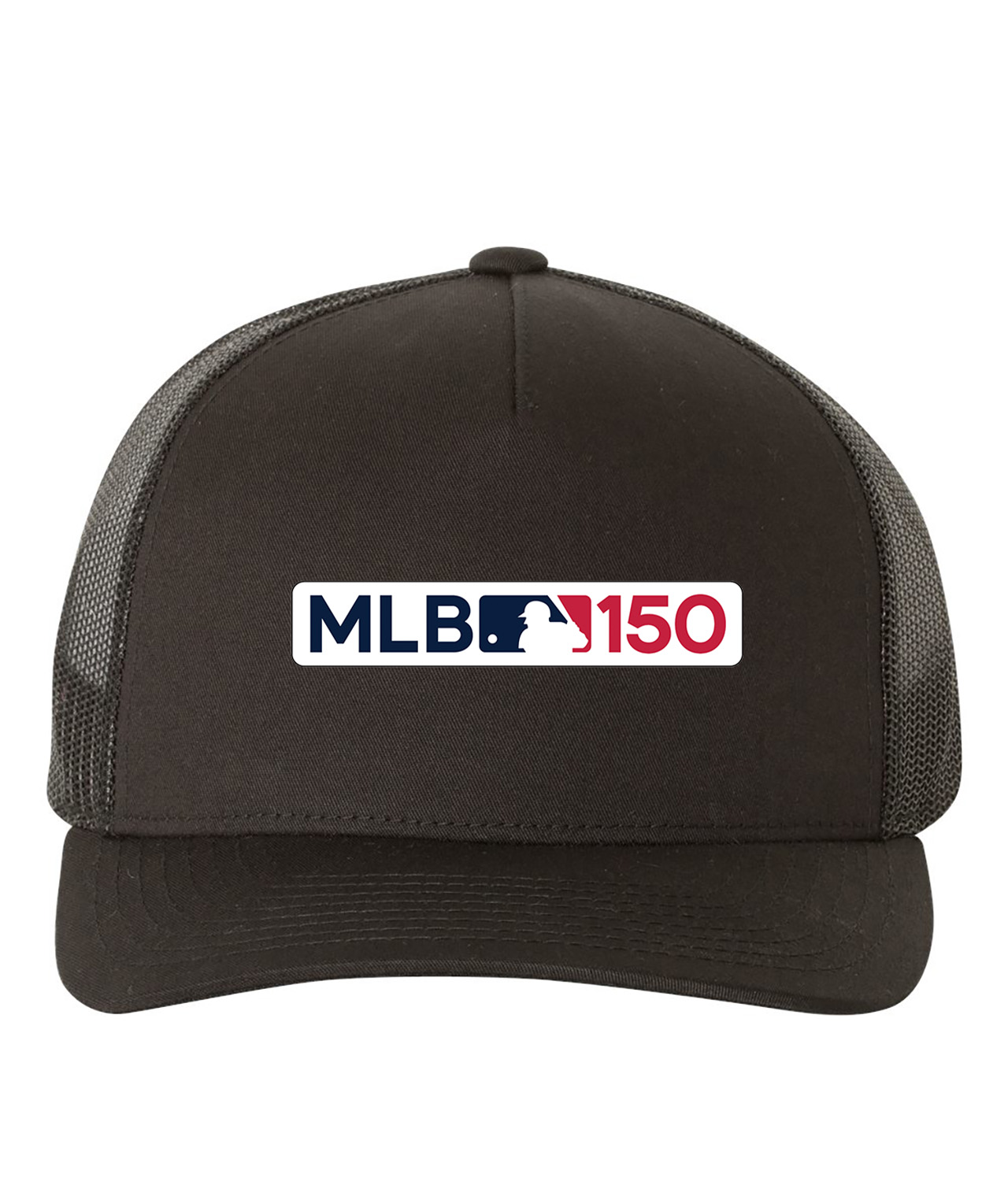 Major League Baseball 150th MLB 150 Anniversary Logo Emblem Customized Design on Retro Trucker Cap Hat