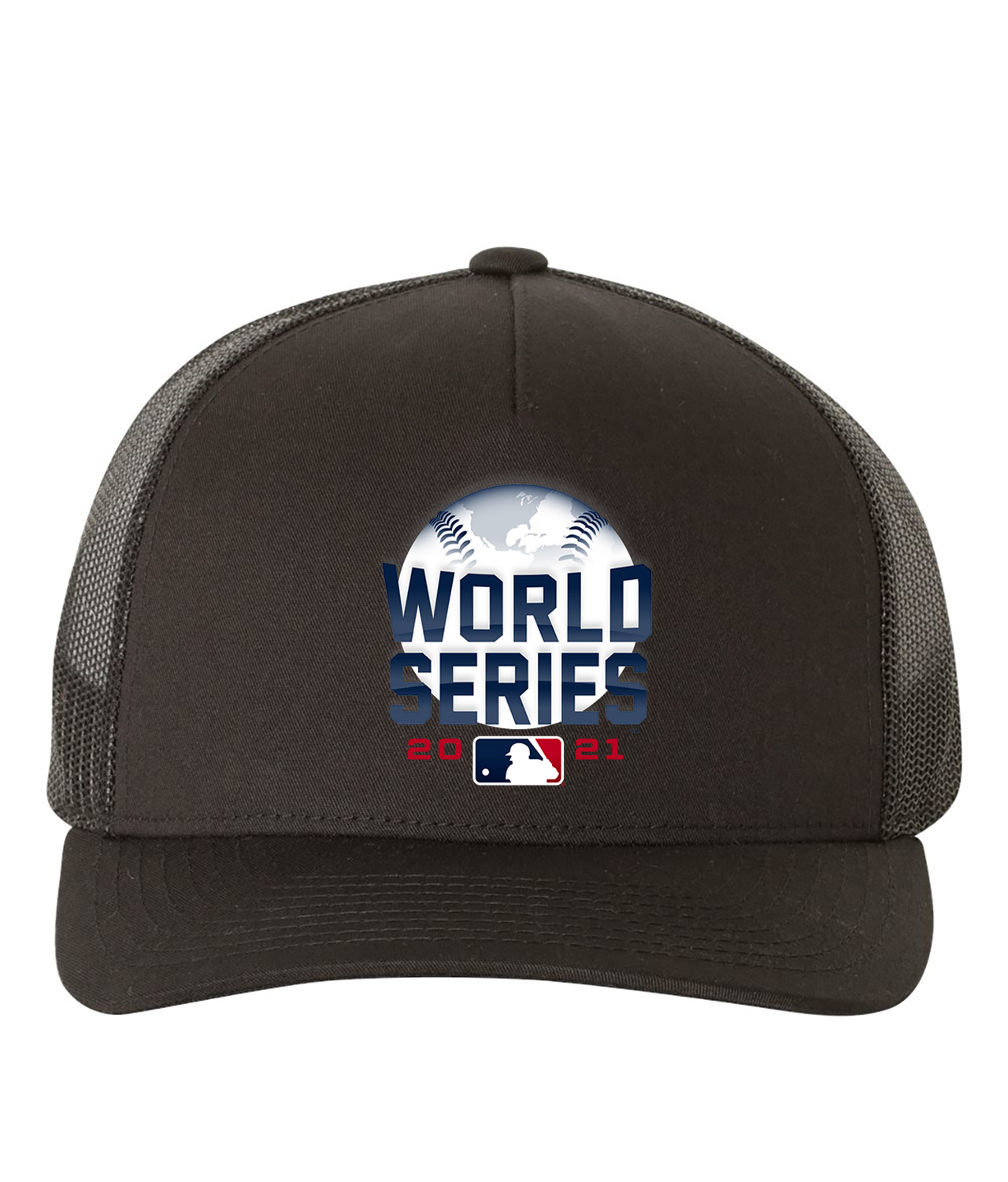 MLB World Series 2021 Baseball Logo Symbol Emblem Customized Design on Retro Trucker Cap Hat