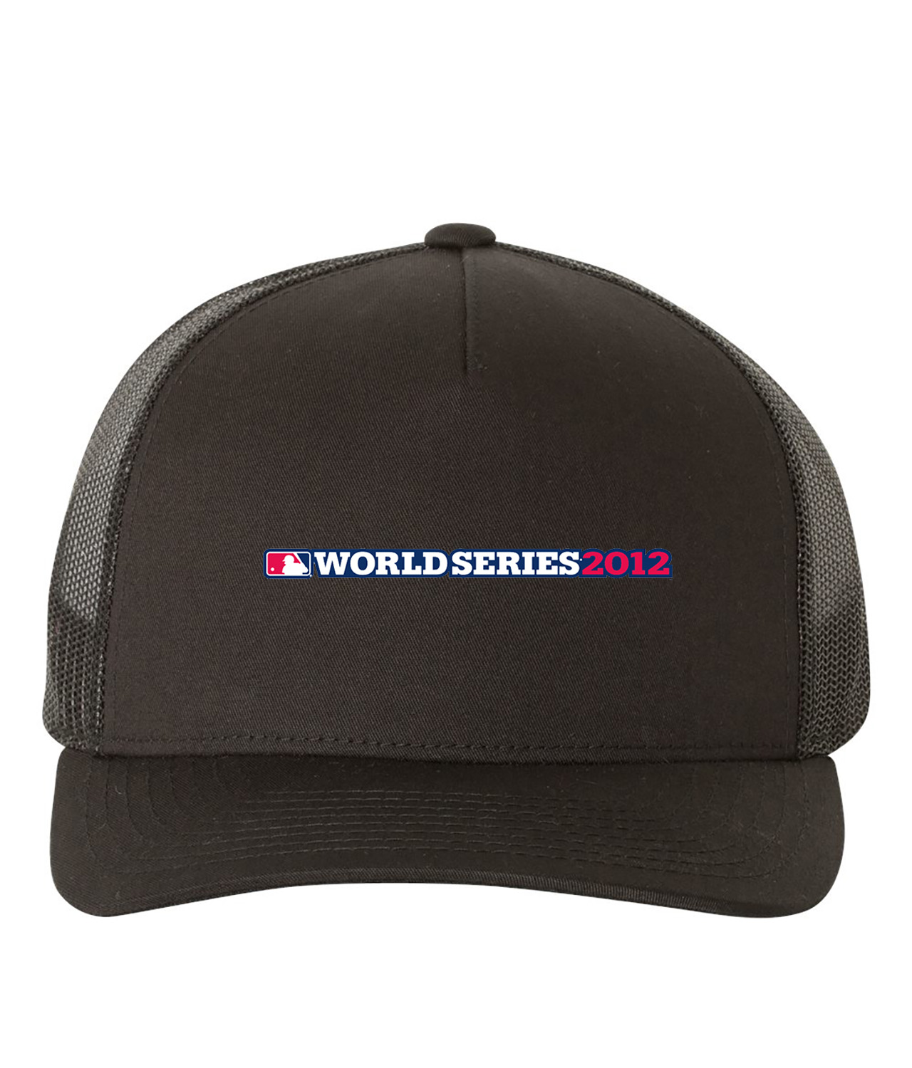 MLB World Series 2012 Baseball Logo Symbol Emblem Customized Design on Retro Trucker Cap Hat