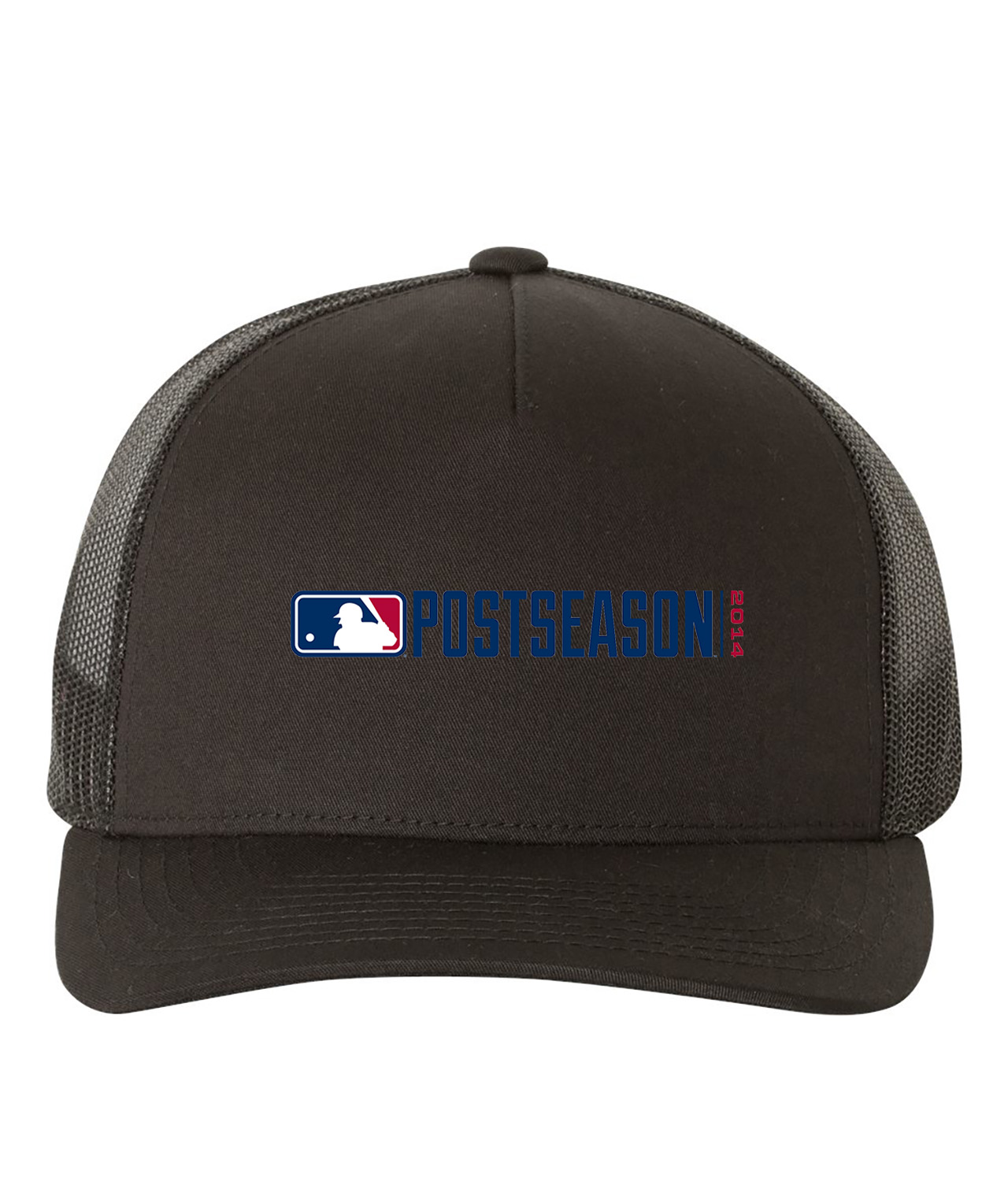 2014 Major League Baseball Postseason Logo Emblem Customized Design on Retro Trucker Cap Hat