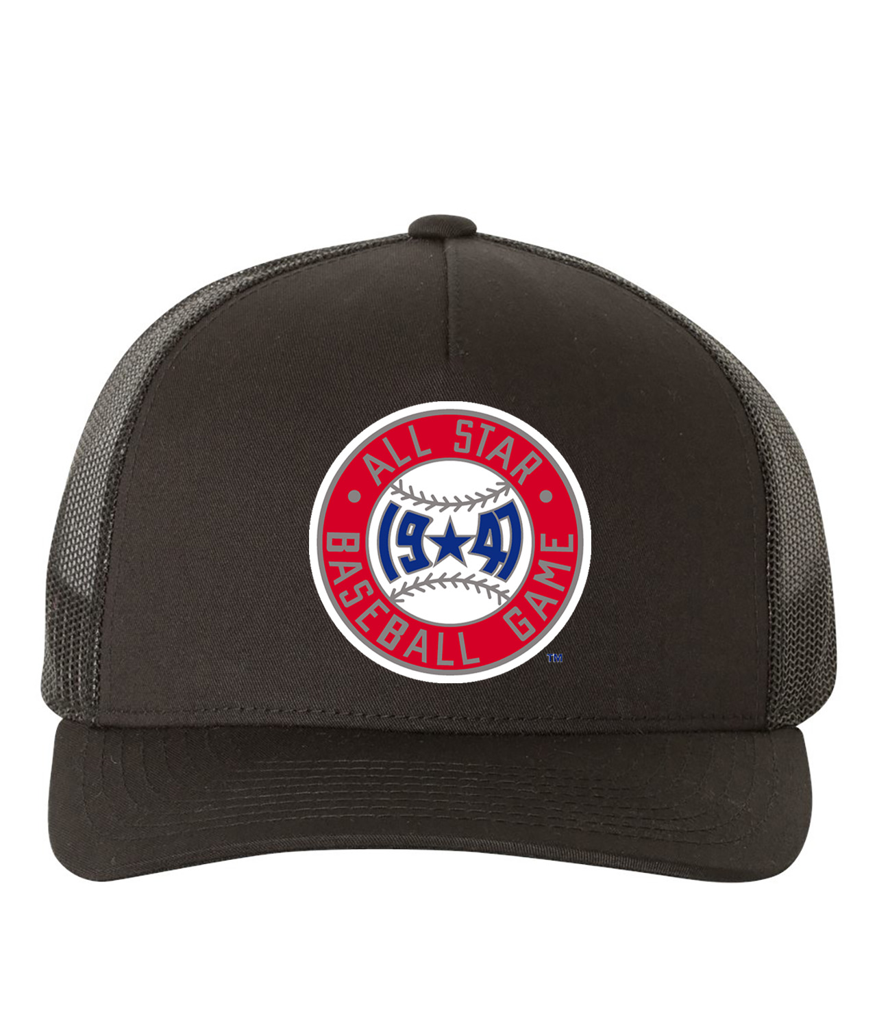 1947 MLB All-Star Game Wrigley Field Chicago Illinois Baseball Logo Symbol Emblem Customized Design on Retro Trucker Cap Hat