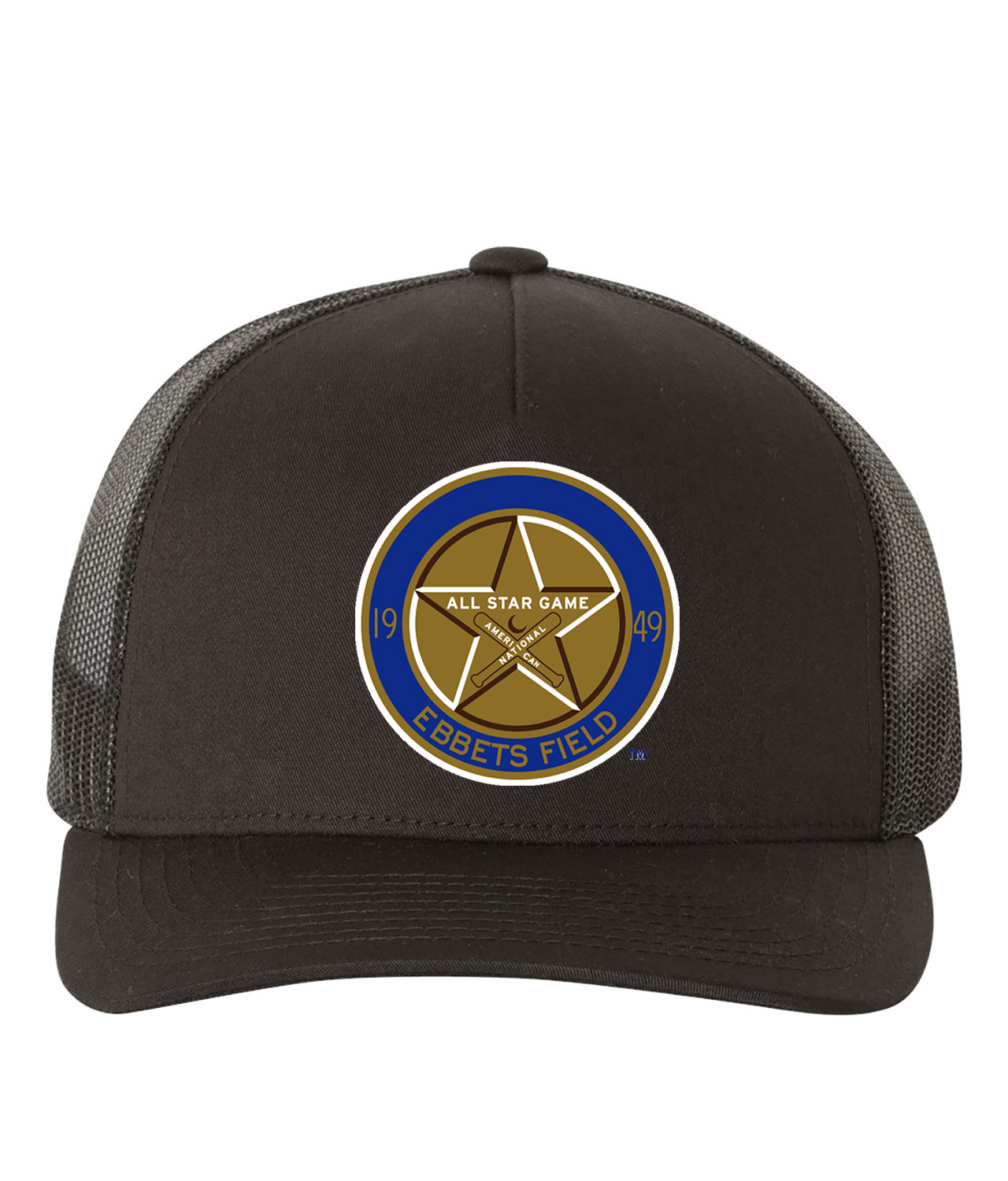 1949 MLB All-Star Game Ebbets Field Brooklyn New York Baseball Logo Symbol Emblem Customized Design on Retro Trucker Cap Hat