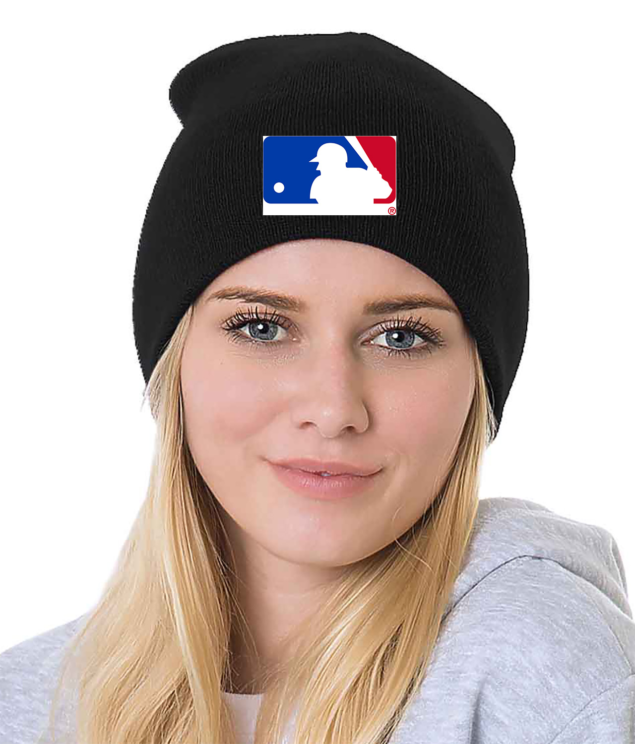 Major League Baseball 1969 Alternate Baseball Logo Symbol Emblem Customized Design on 8" Beanie Hat