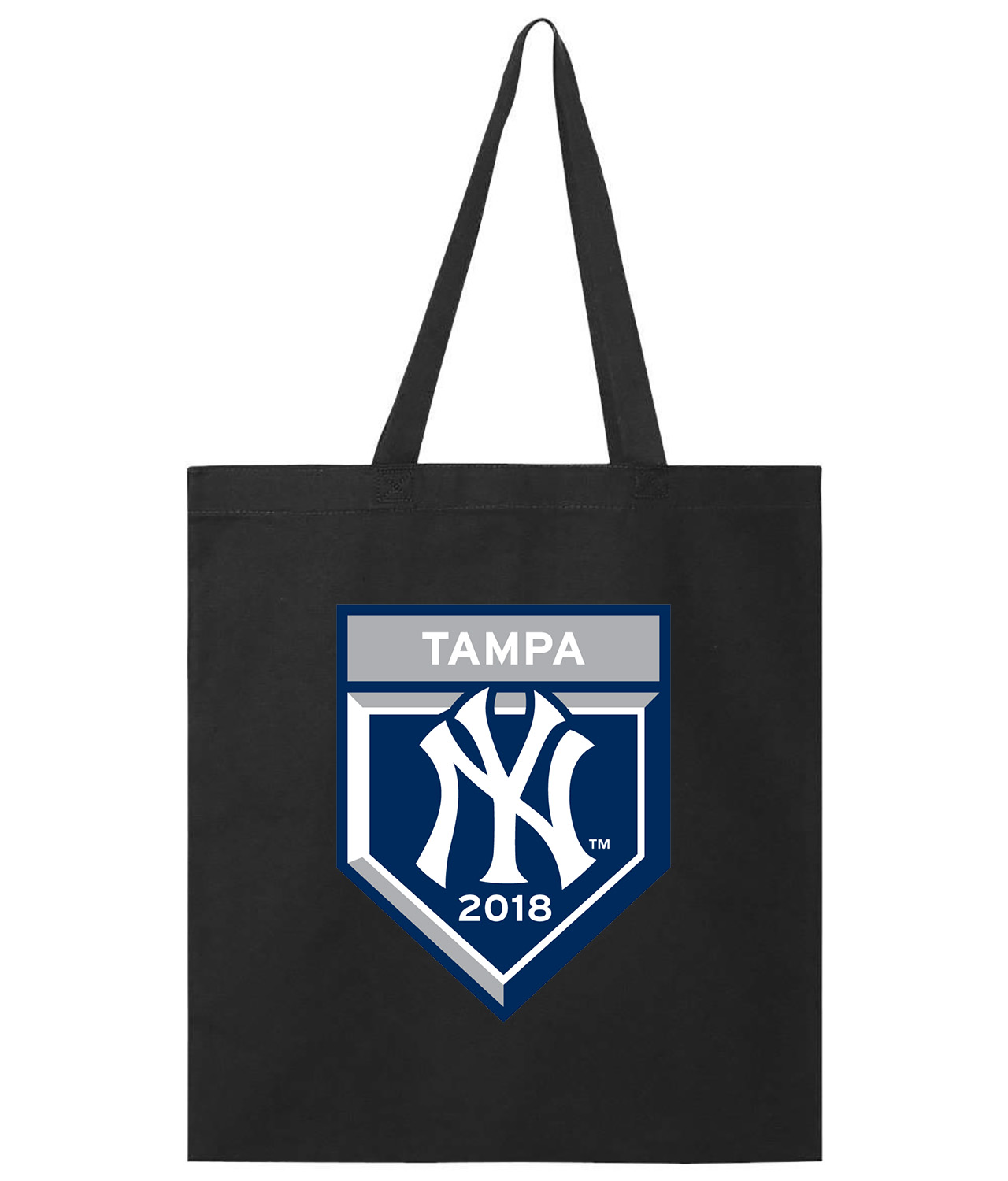 New York Yankees 2018 Spring Training Baseball Logo Symbol Emblem Customized Design on Promotional Tote Bag