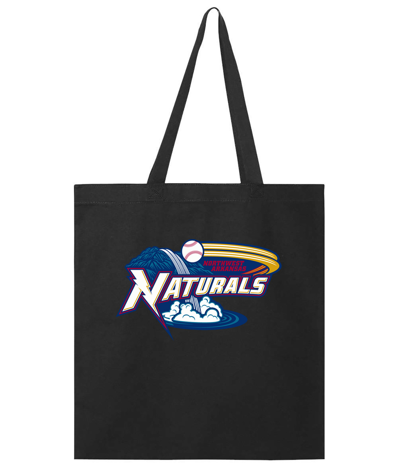 Northwest Arkansas Naturals Baseball Logo Symbol Emblem Customized Design on Promotional Tote Bag
