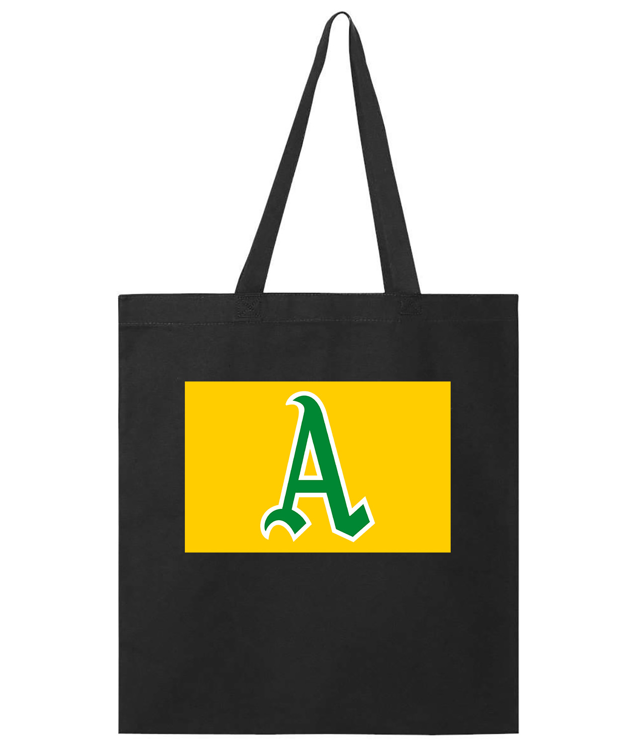 Oakland Athletics Jersey 69 Green Baseball Logo Symbol Emblem Customized Design on Promotional Tote Bag