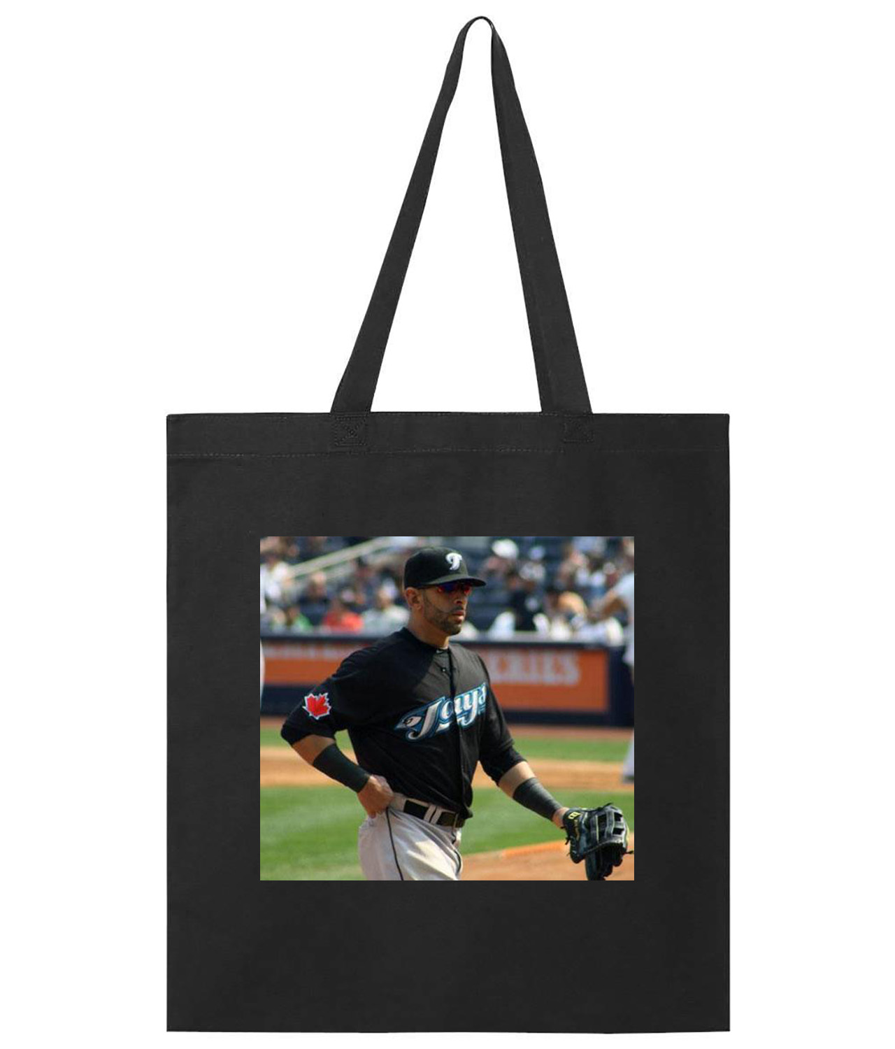 2011 Jose Bautista Toronto Blue Jays Photo Baseball Logo Symbol Emblem Customized Design on Promotional Tote Bag