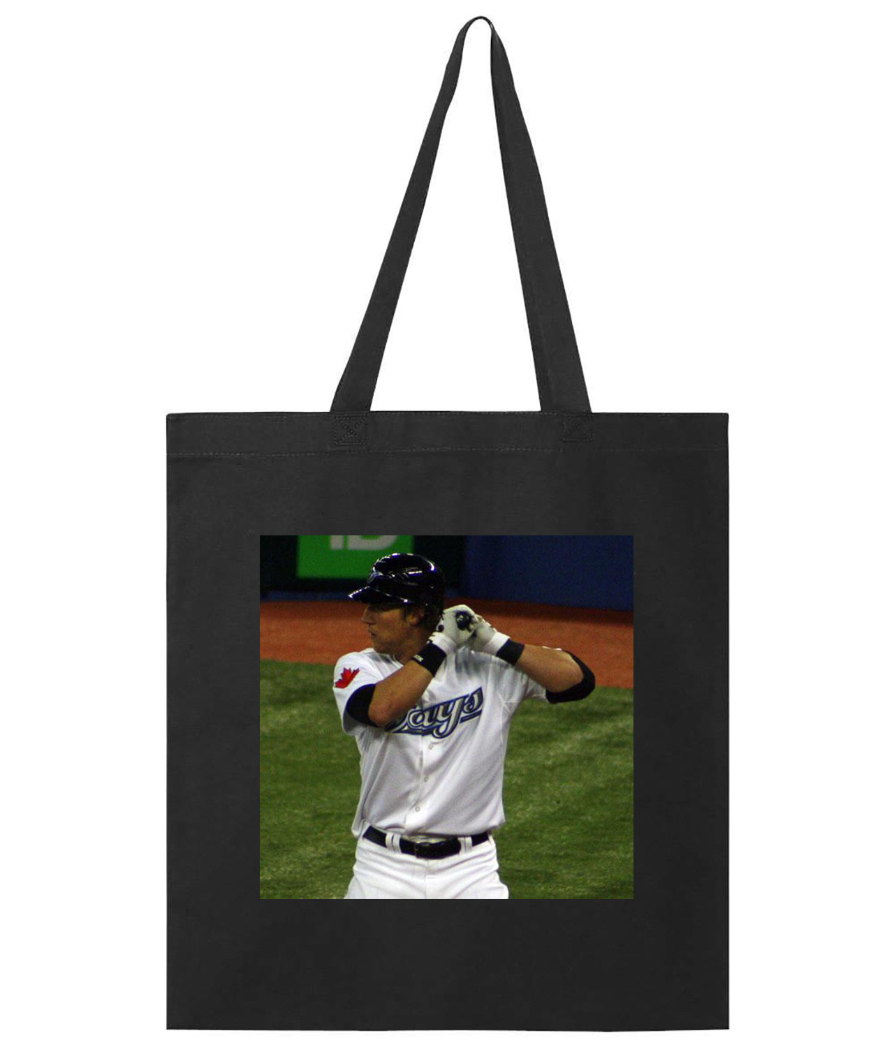 2011 Colby Rasmus Toronto Blue Jays Photo Baseball Logo Symbol Emblem Customized Design on Promotional Tote Bag