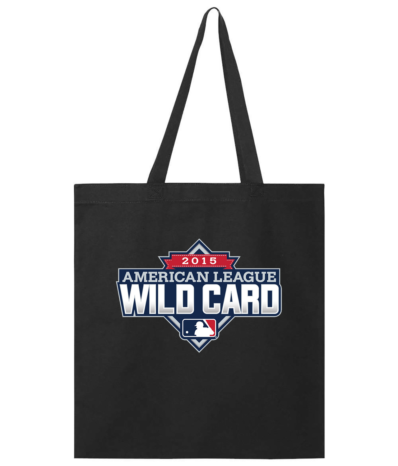 2015 American League Wildcard Game - Houston Astros vs New York Yankees Baseball Logo Symbol Emblem Customized Design on Promotional Tote Bag