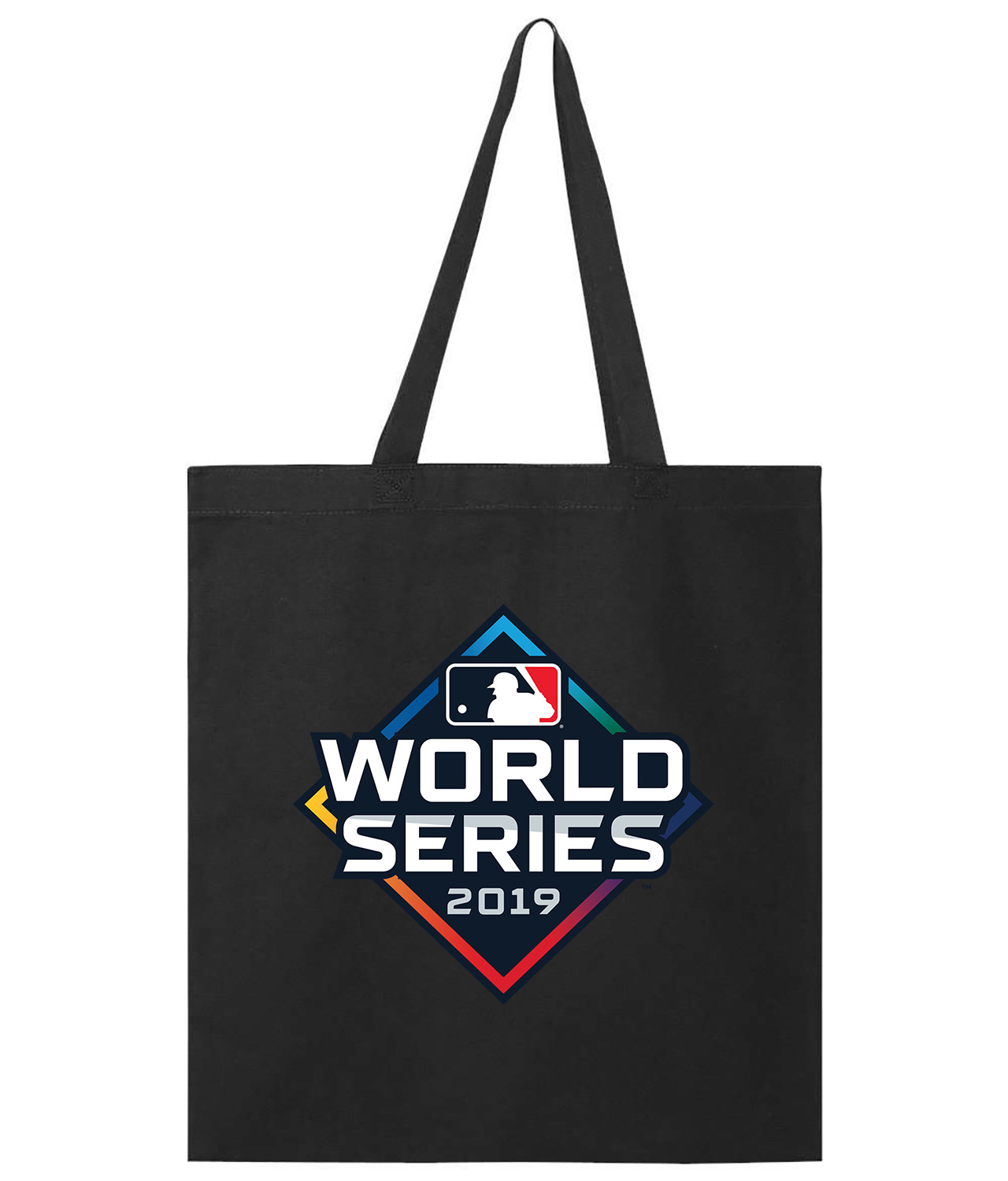MLB World Series 2019 Baseball Logo Symbol Emblem Customized Design on Promotional Tote Bag