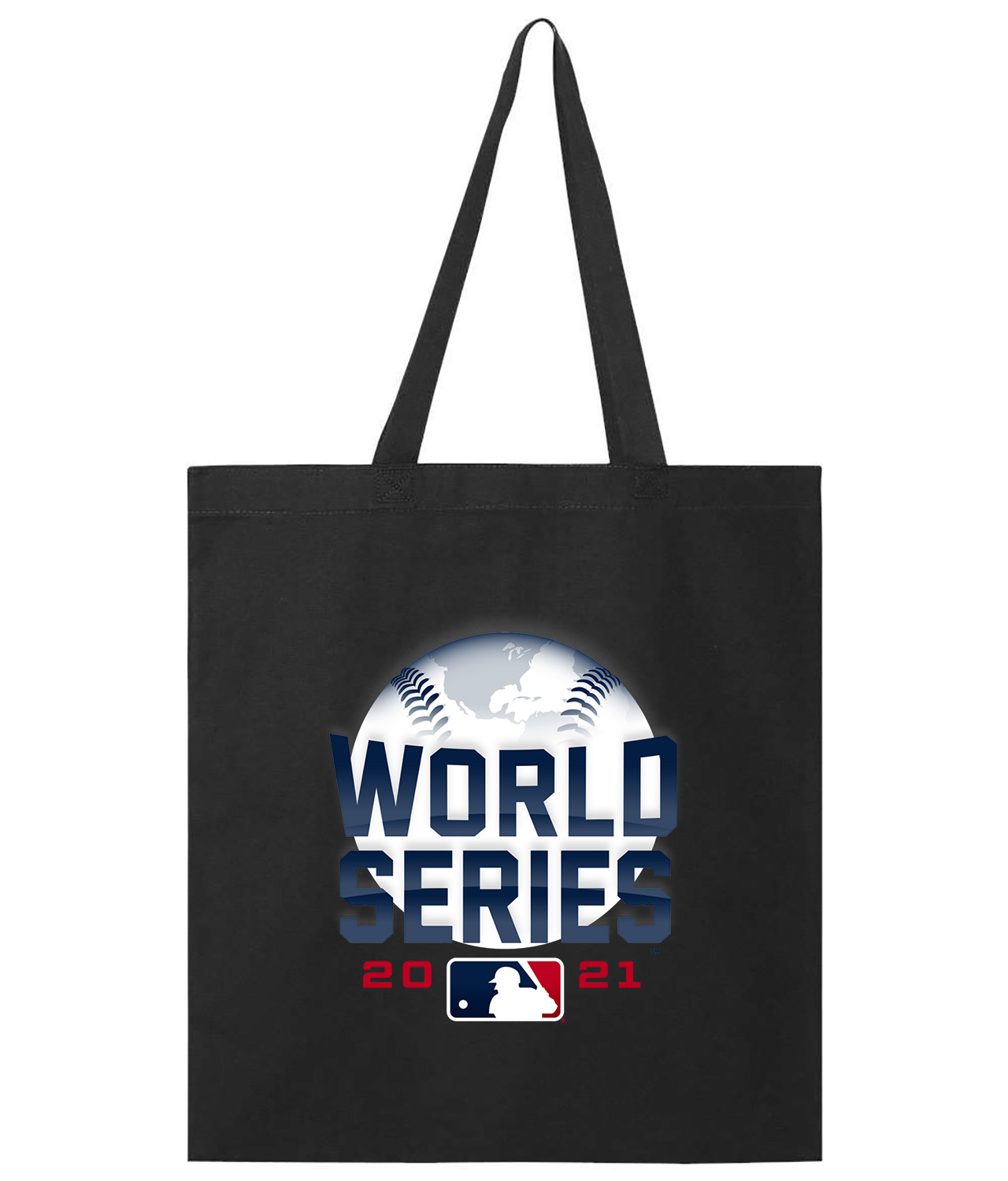 MLB World Series 2021 Baseball Logo Symbol Emblem Customized Design on Promotional Tote Bag