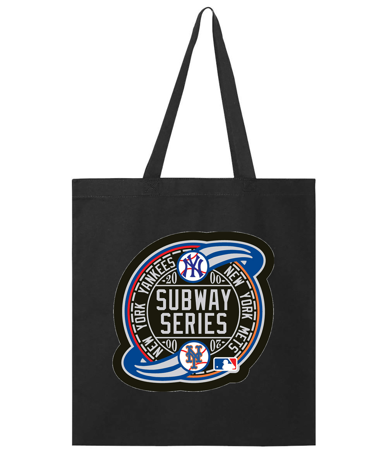 MLB World Series Subway Series 2000 Alternate Baseball Logo Symbol Emblem Customized Design on Promotional Tote Bag