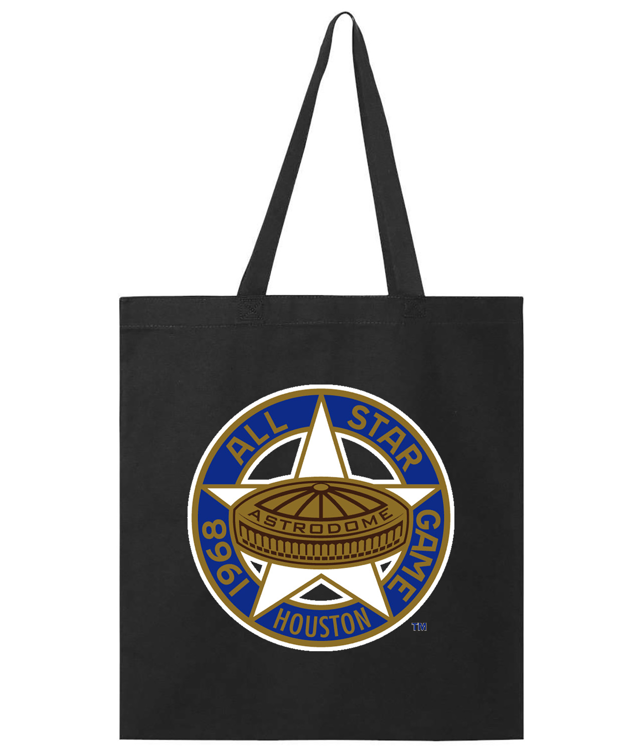 1968 MLB All-Star Game At The Astrodome Houston Texas Baseball Logo Symbol Emblem Customized Design on Promotional Tote Bag