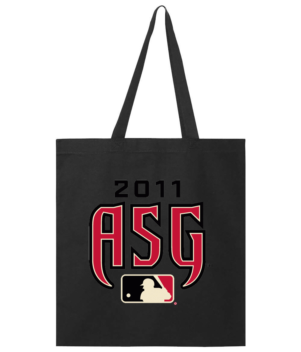 2011 ASG MLB All-Star Game Chase Field Phoenix Arizona Baseball Logo Symbol Emblem Customized Design on Promotional Tote Bag