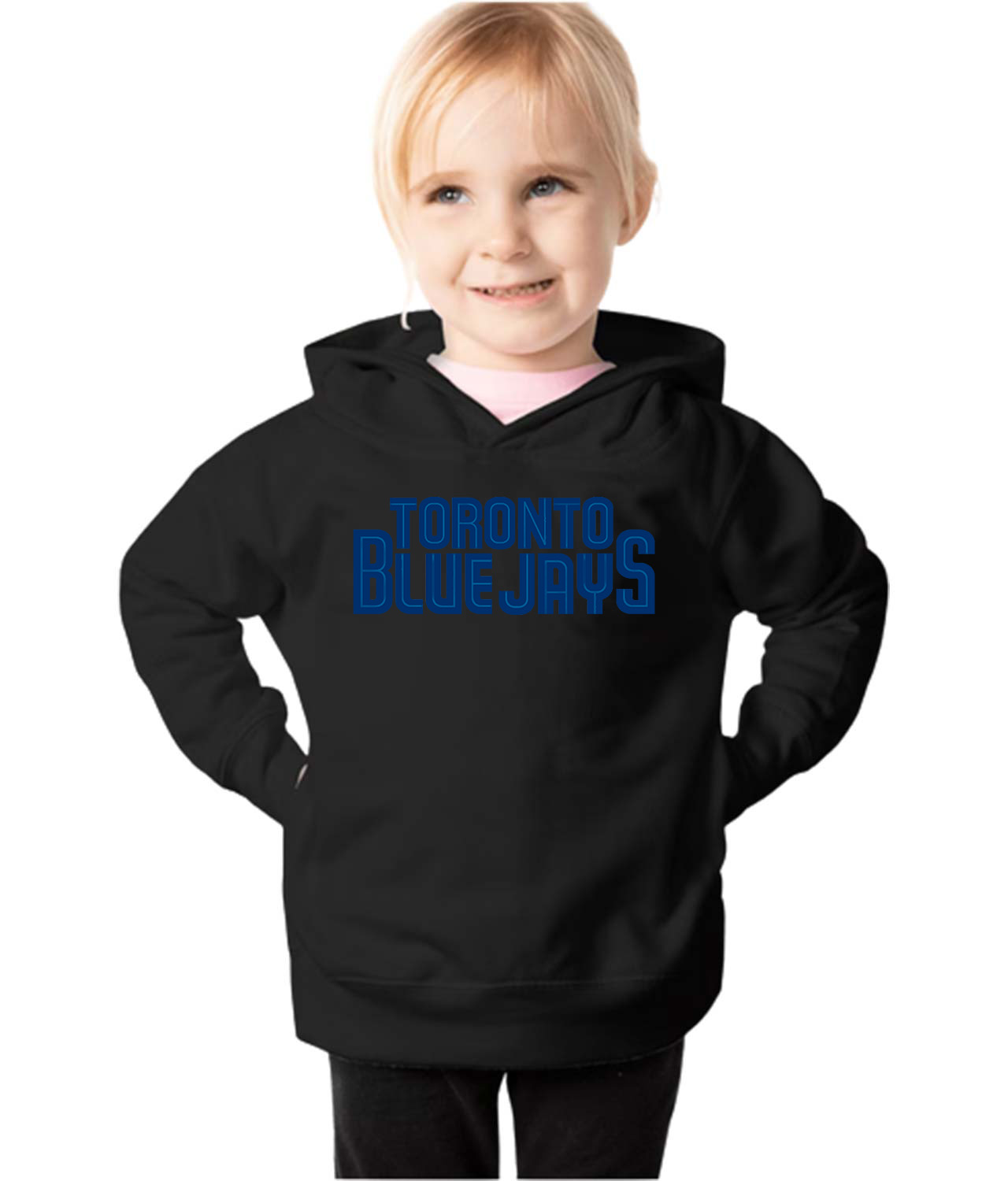 Toronto Blue Jays 1997 Baseball Logo Symbol Emblem Customized Design on Toddler Pullover Fleece Hoodie