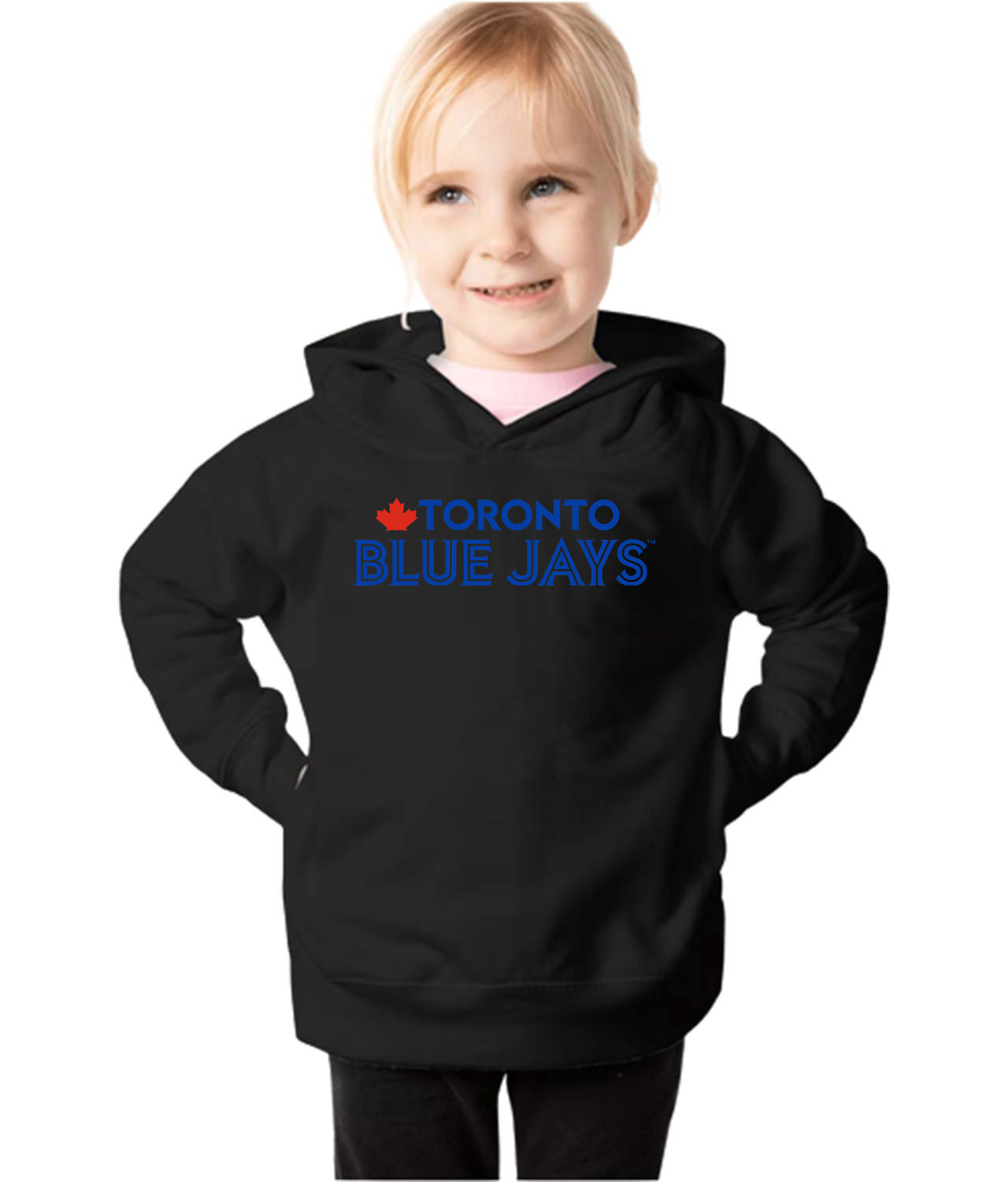 Toronto Blue Jays 2012 Baseball Logo Symbol Emblem Customized Design on Toddler Pullover Fleece Hoodie - Image 1