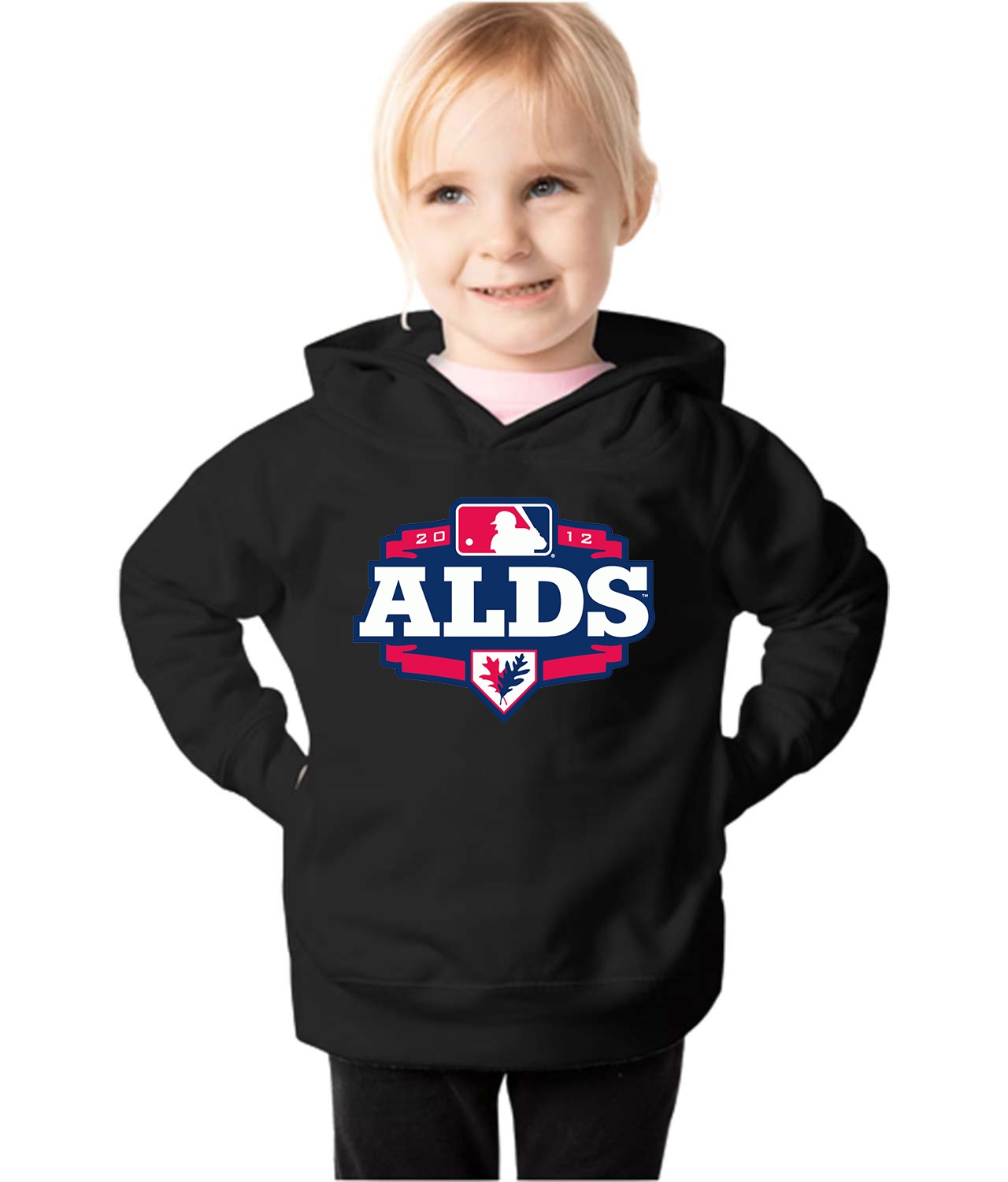 2012 ALDS American League Division Series Baseball Logo Symbol Emblem Customized Design on Toddler Pullover Fleece Hoodie
